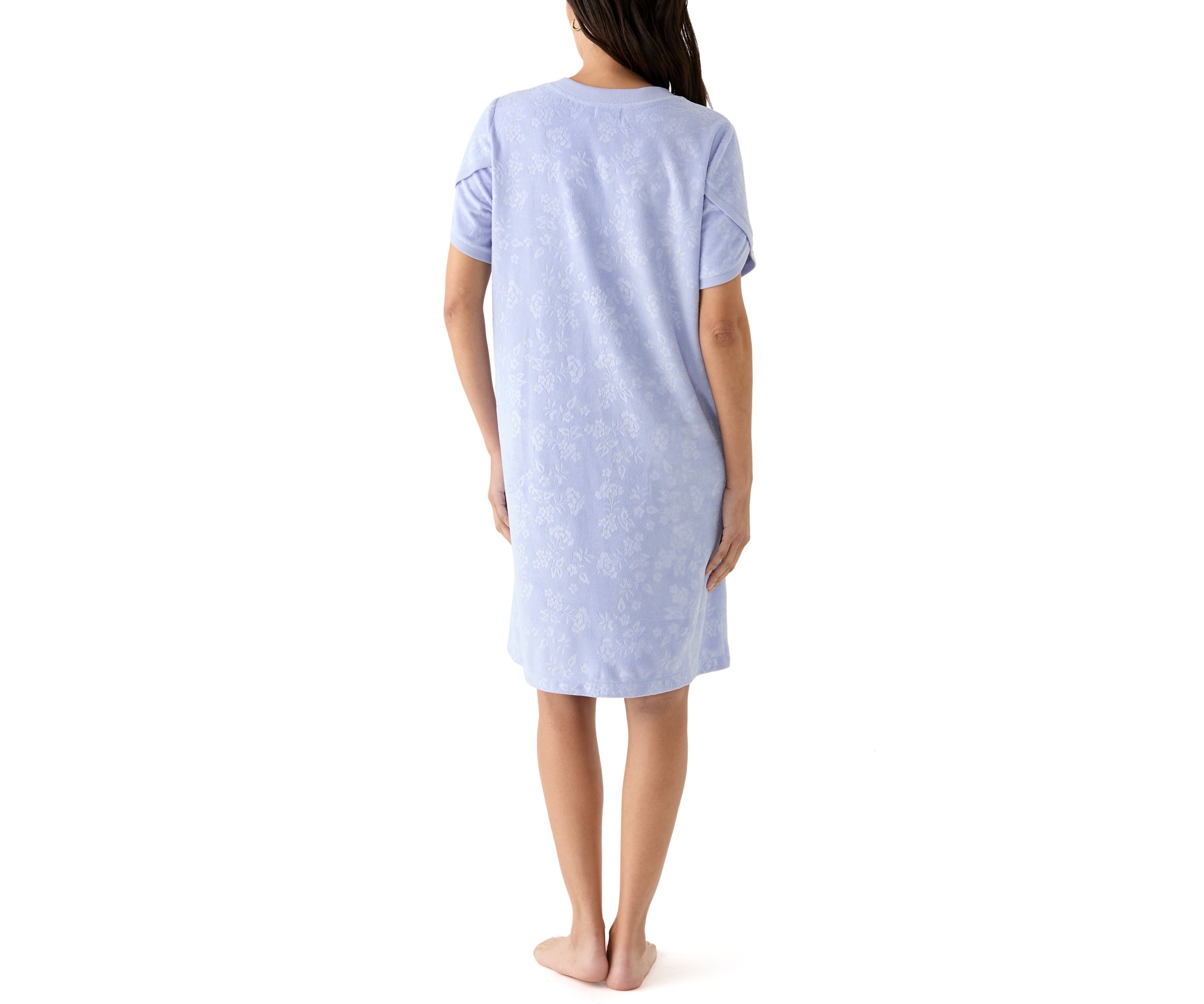 Embossed Terry Zip Robe