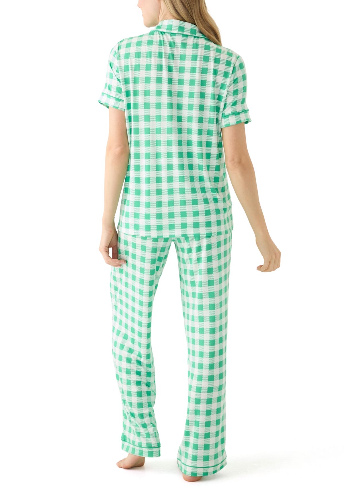 Folded Lush Notch Pajama Set 