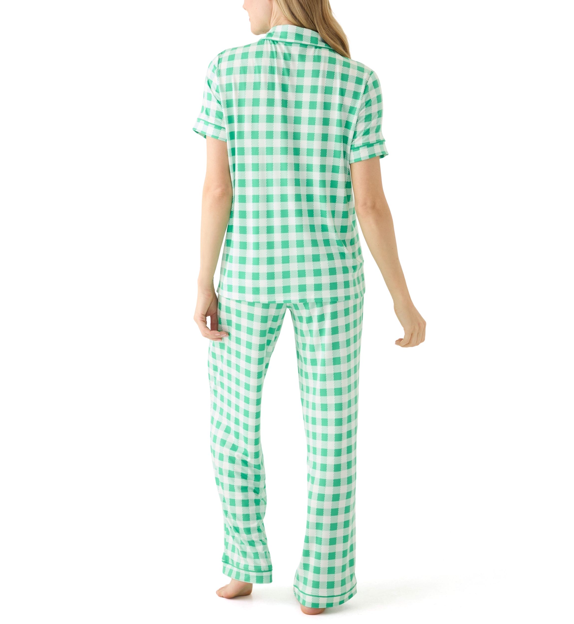 Folded Lush Notch Pajama Set 