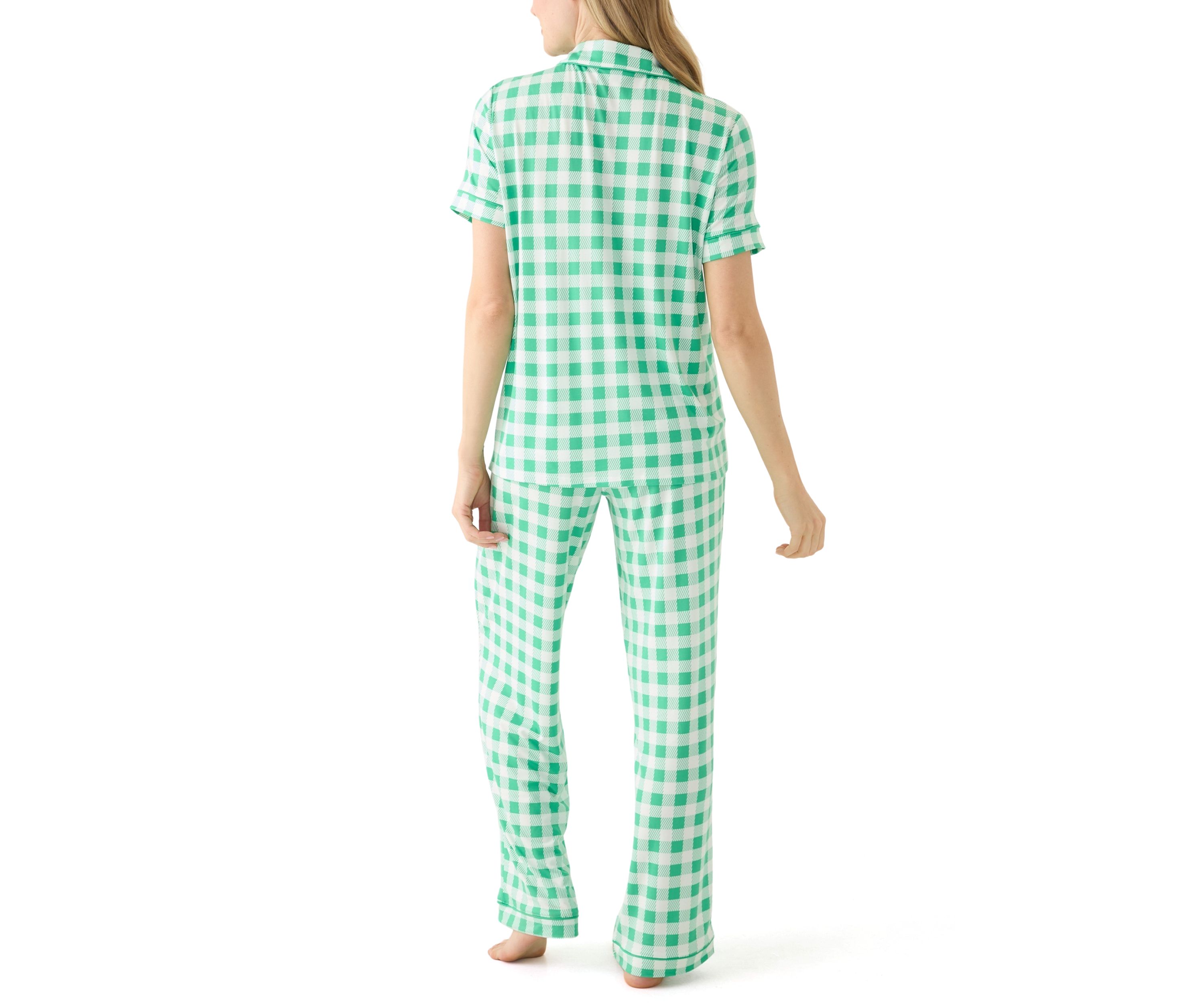 Folded Lush Notch Pajama Set 