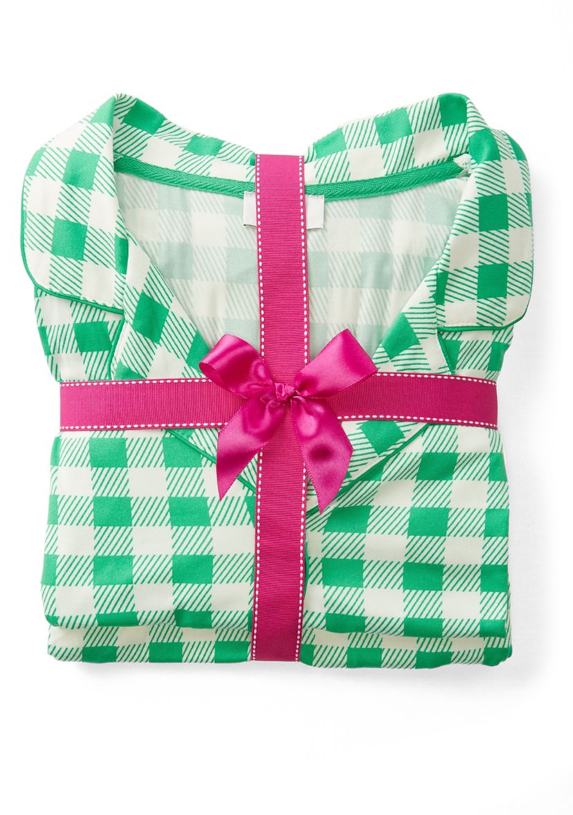 Folded Lush Notch Pajama Set 