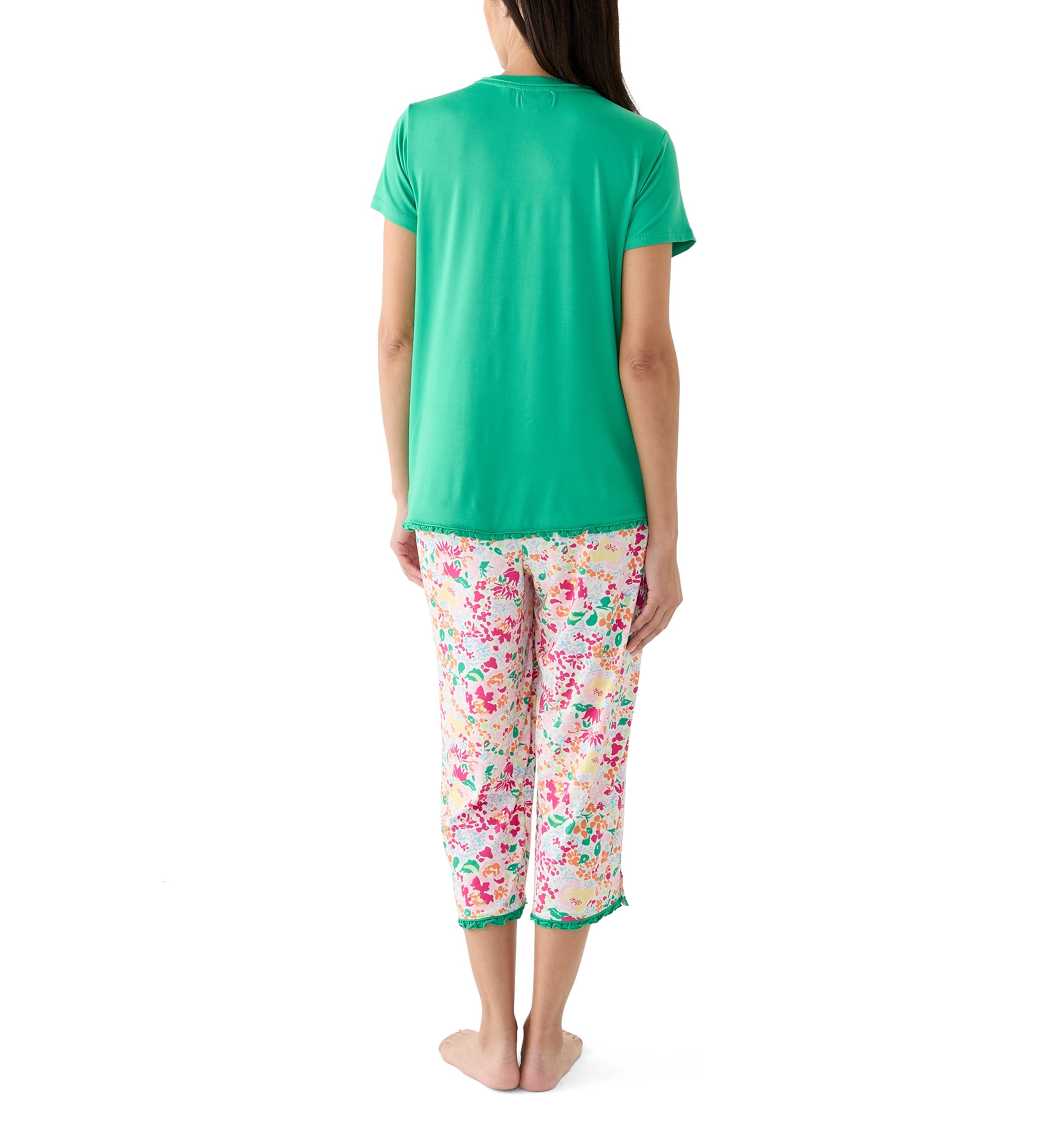 Yummy Ruffle Capri Pajama Pants Set