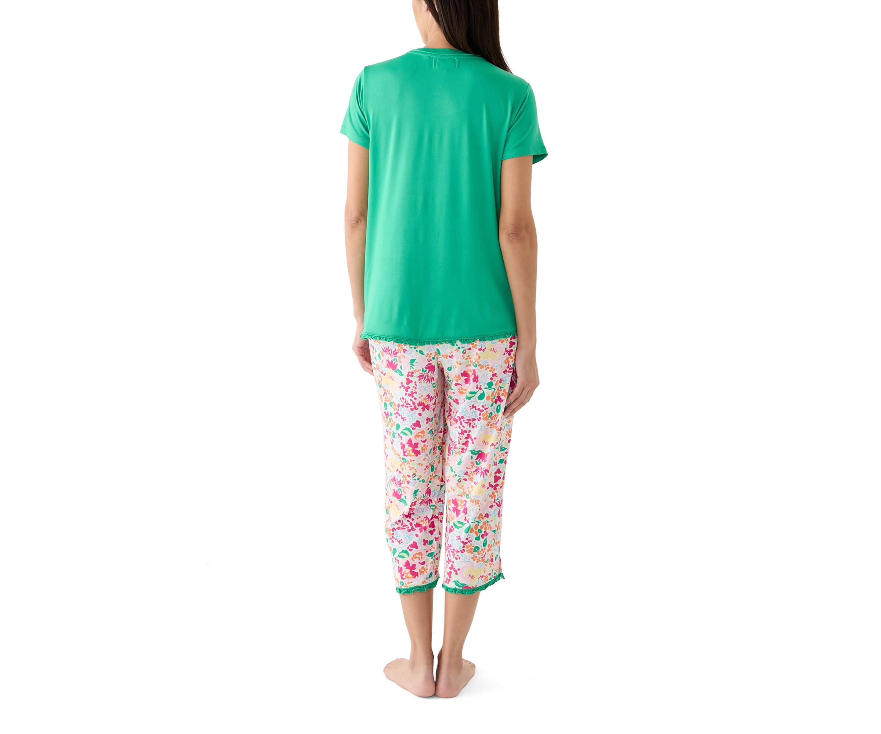 Yummy Ruffle Capri Pajama Pants Set