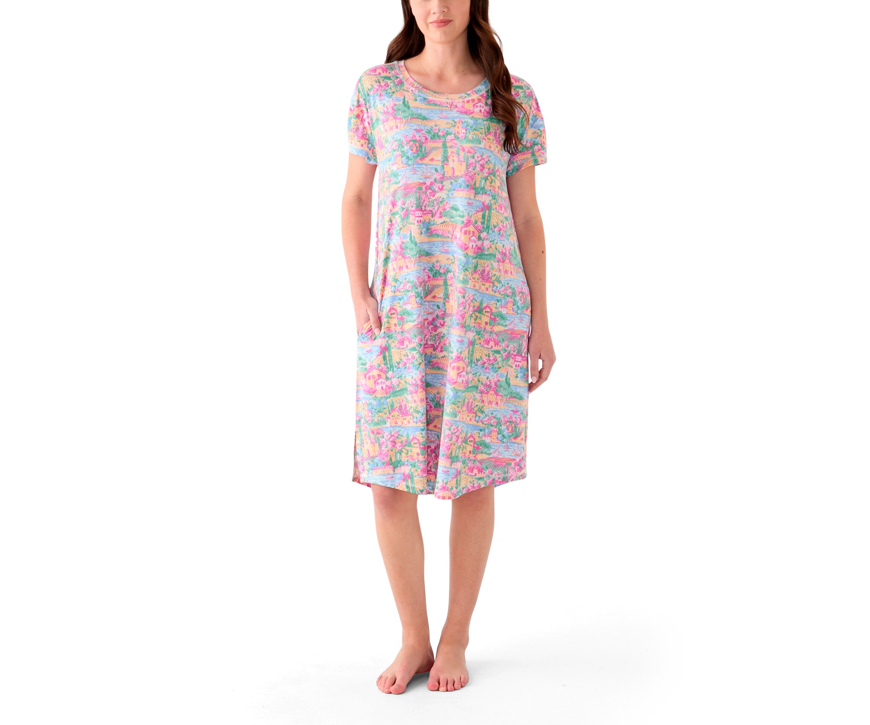 Womens Short Sleeve Sleep Shirt