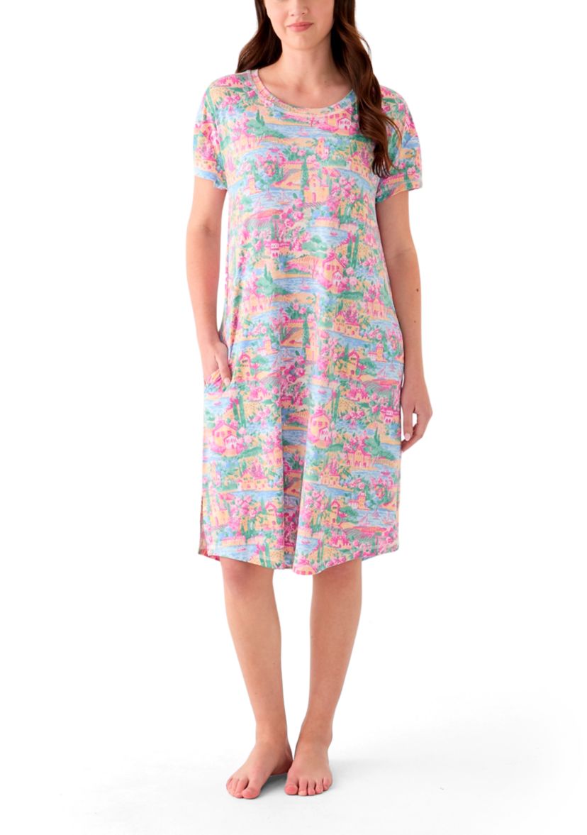 Womens Short Sleeve Sleep Shirt