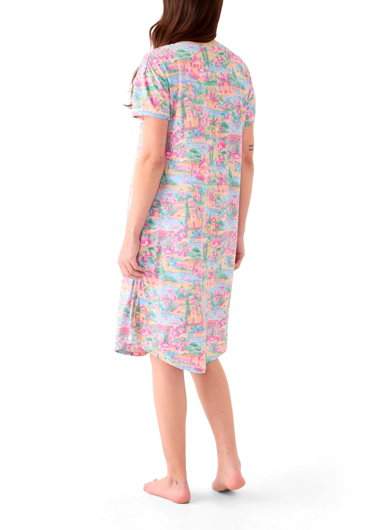 Womens Short Sleeve Sleep Shirt
