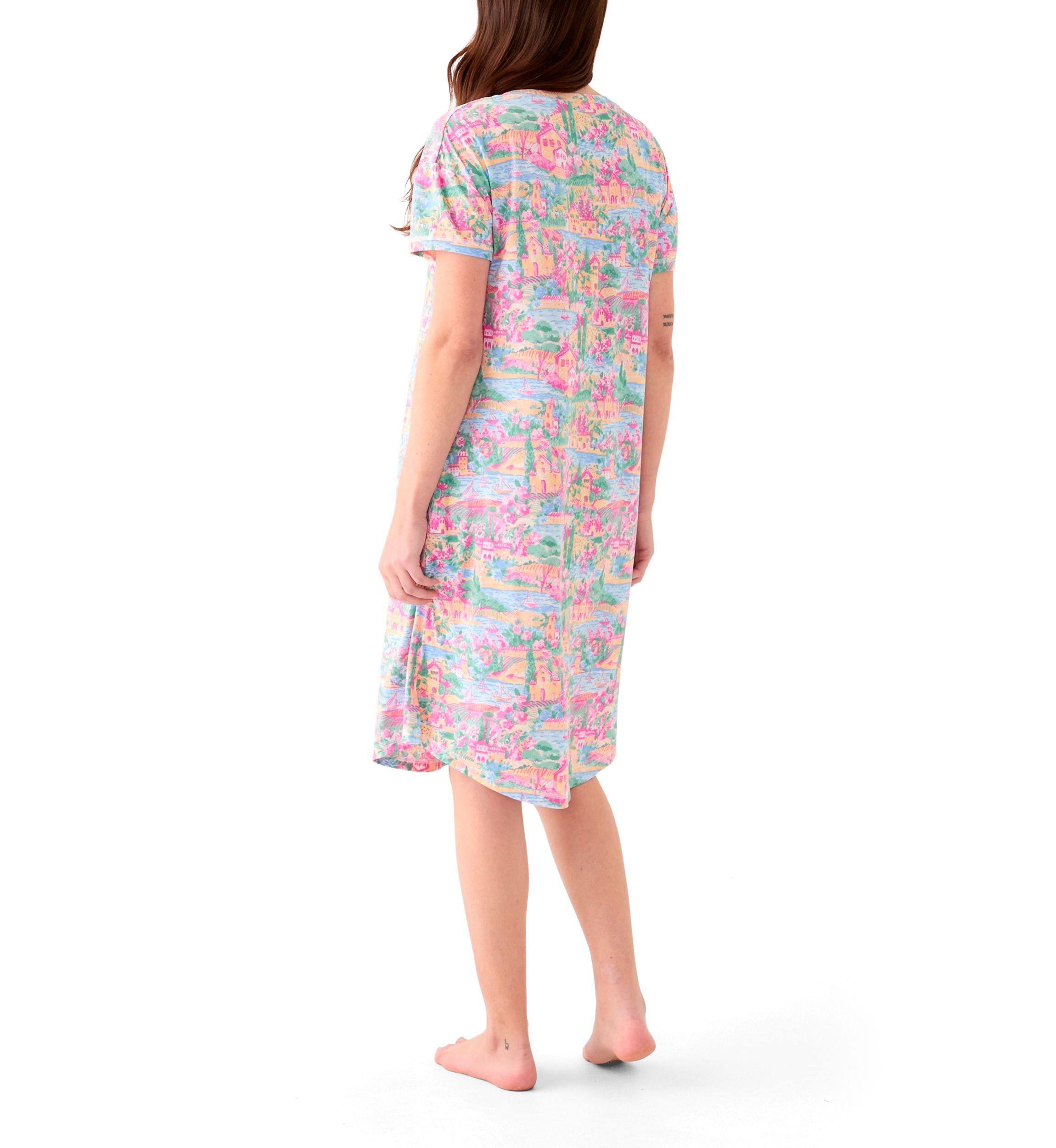 Womens Short Sleeve Sleep Shirt