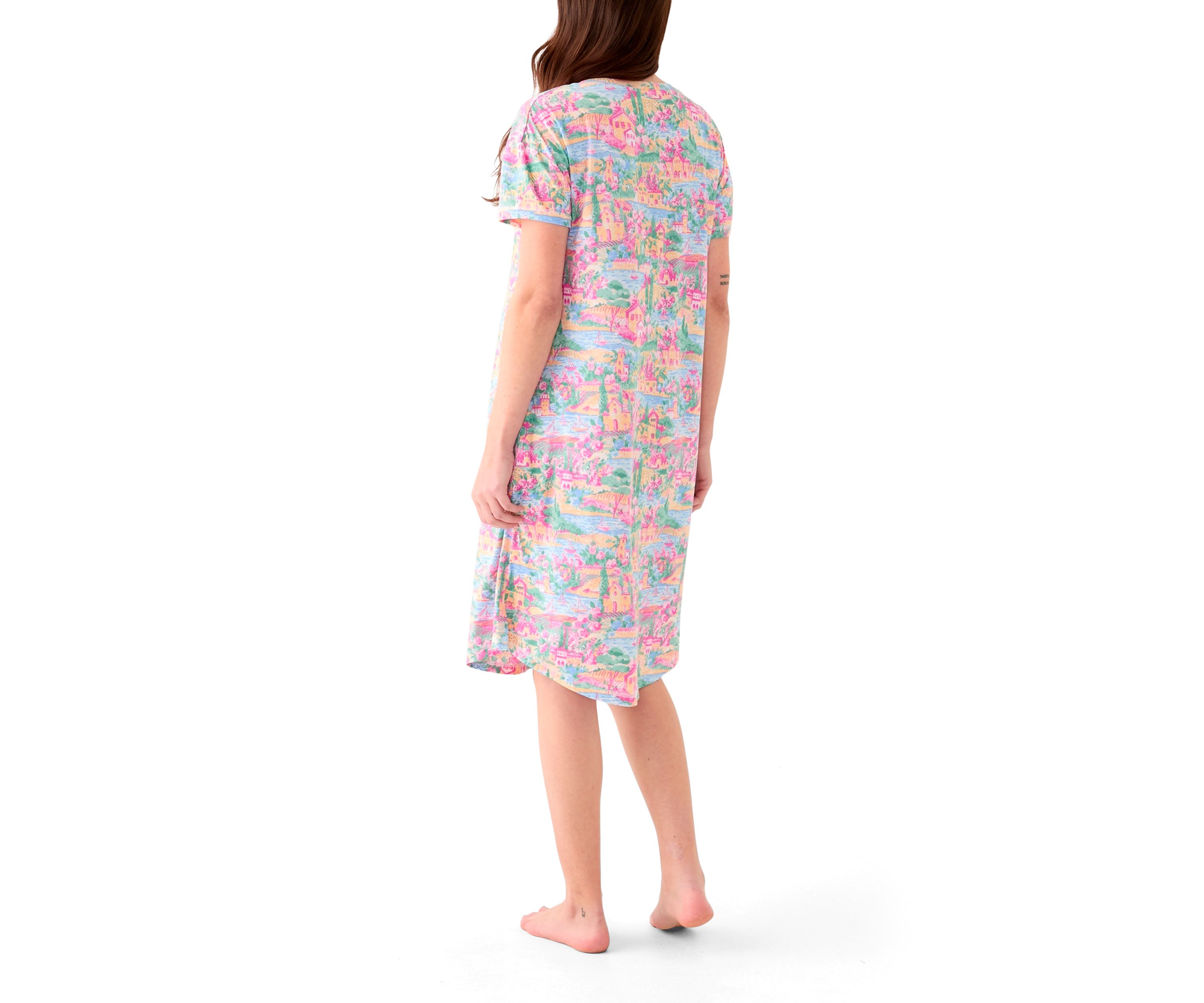 Womens Short Sleeve Sleep Shirt