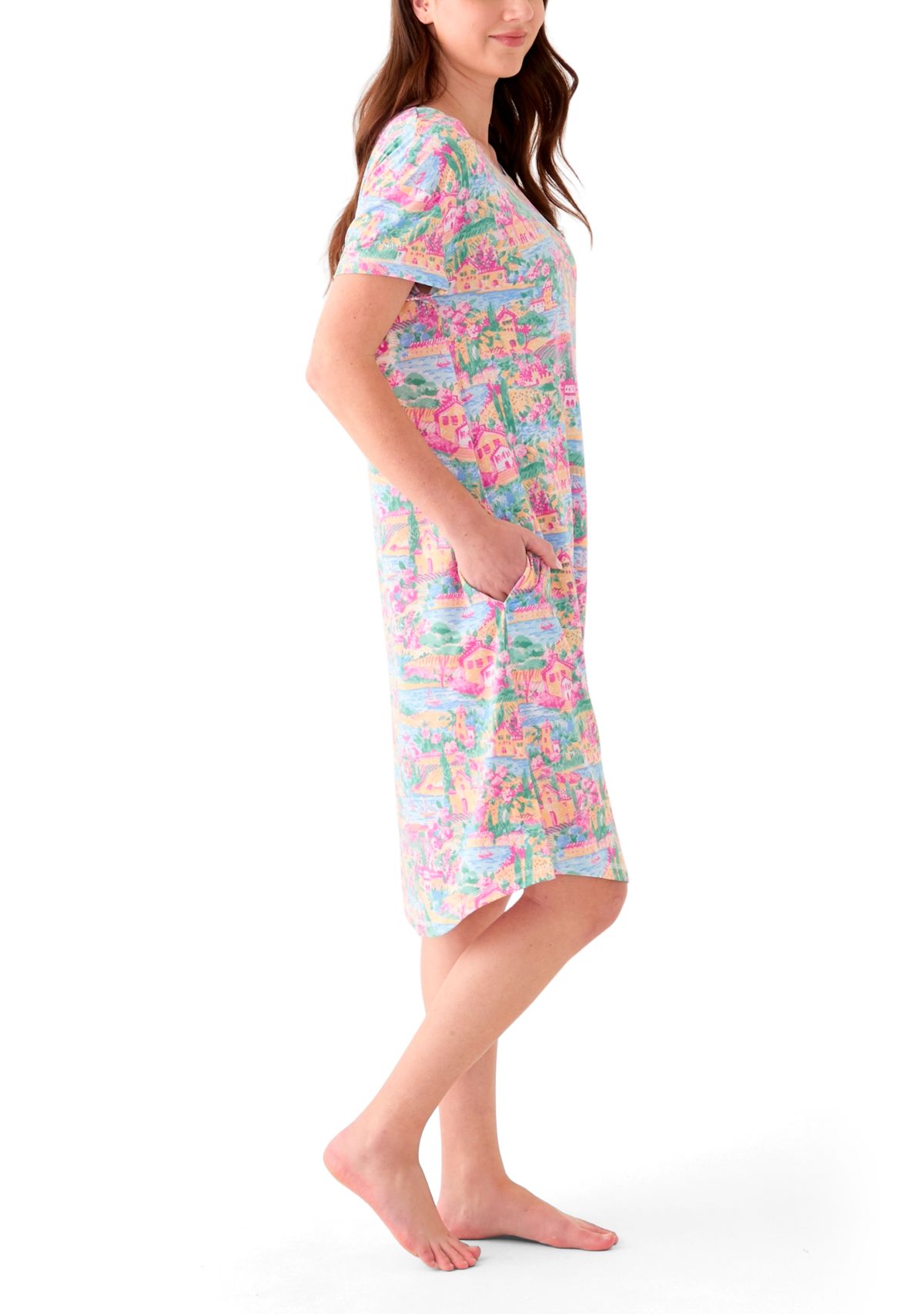 Womens Short Sleeve Sleep Shirt