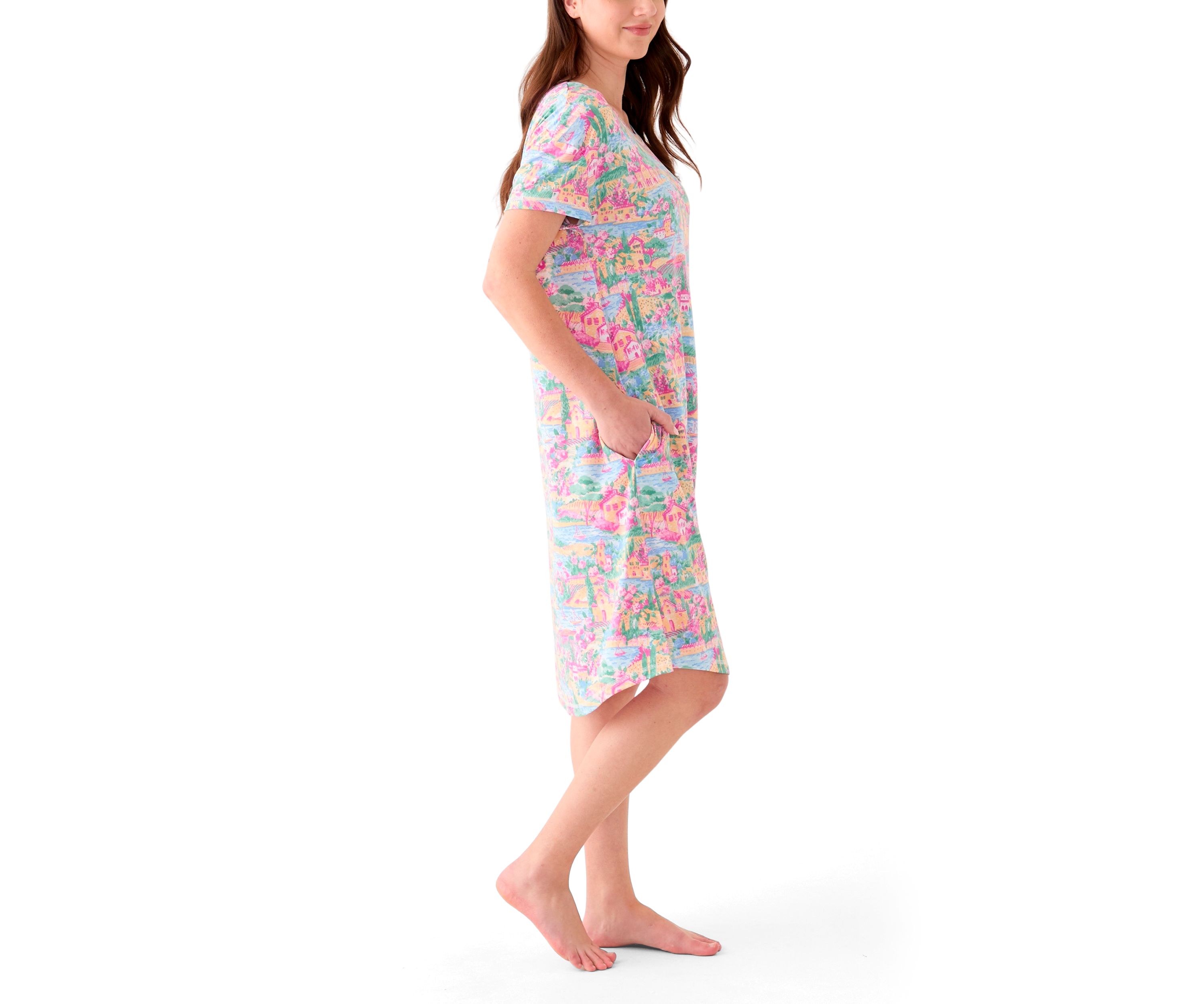 Womens Short Sleeve Sleep Shirt