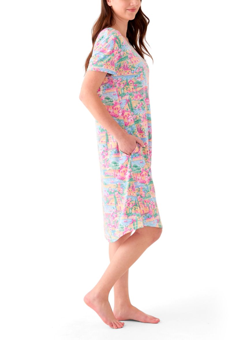 Womens Short Sleeve Sleep Shirt
