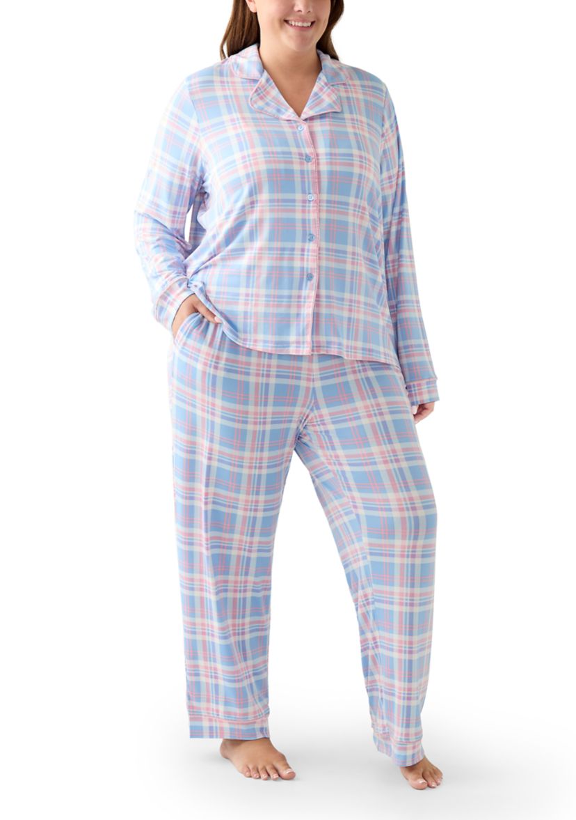 Plus Size Long Sleeve Pajama Set