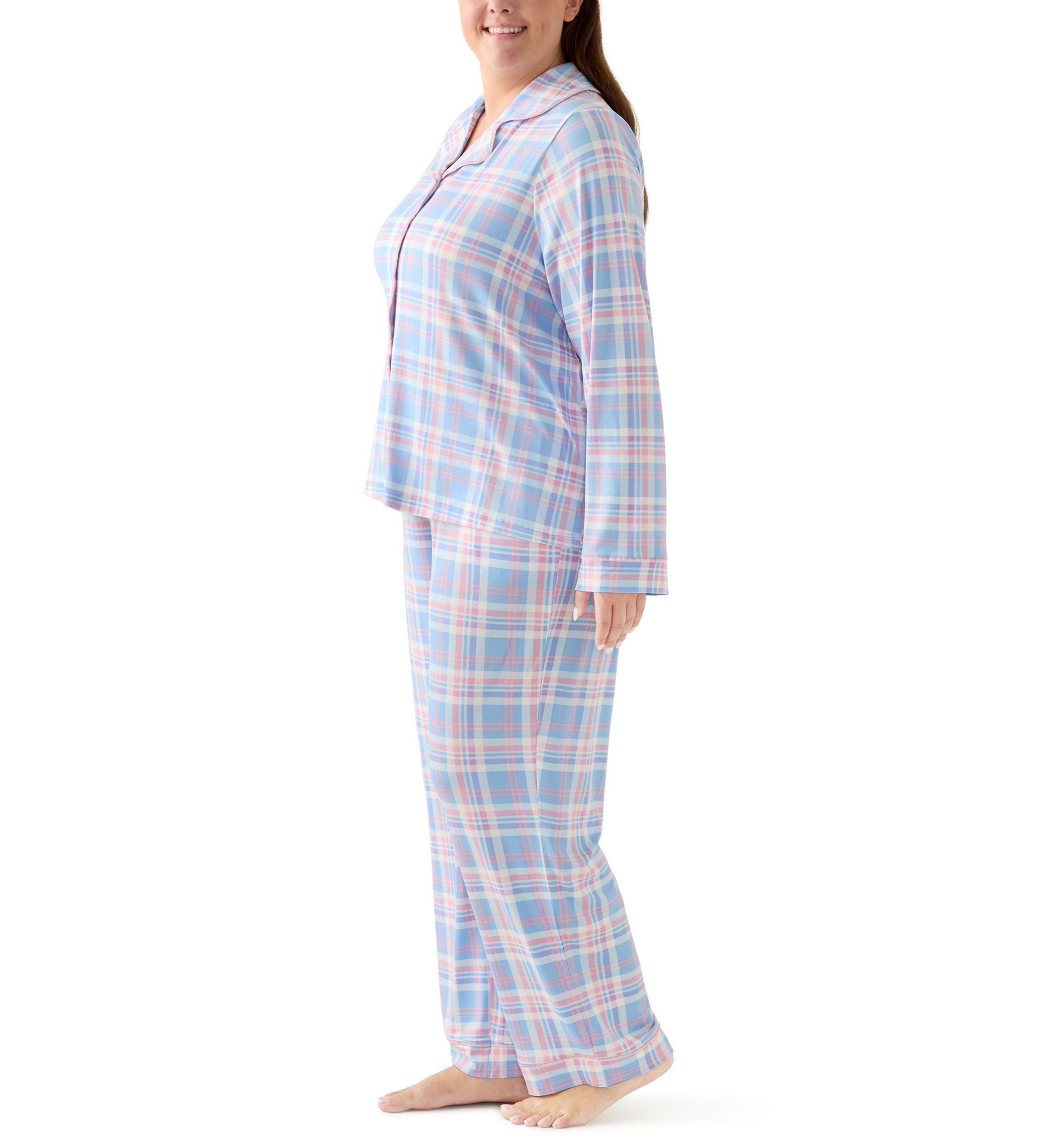 Plus Size Long Sleeve Pajama Set