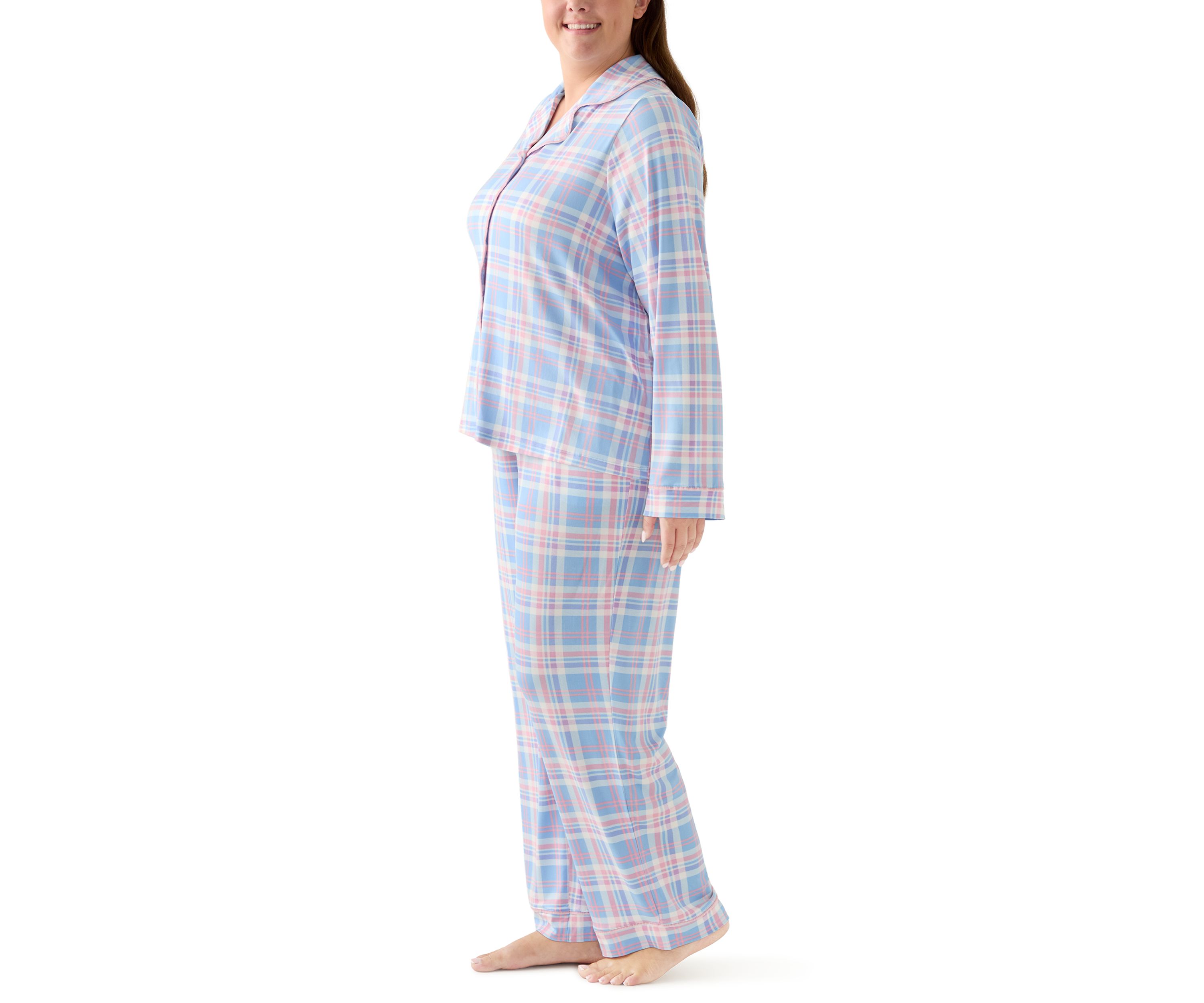 Plus Size Long Sleeve Pajama Set