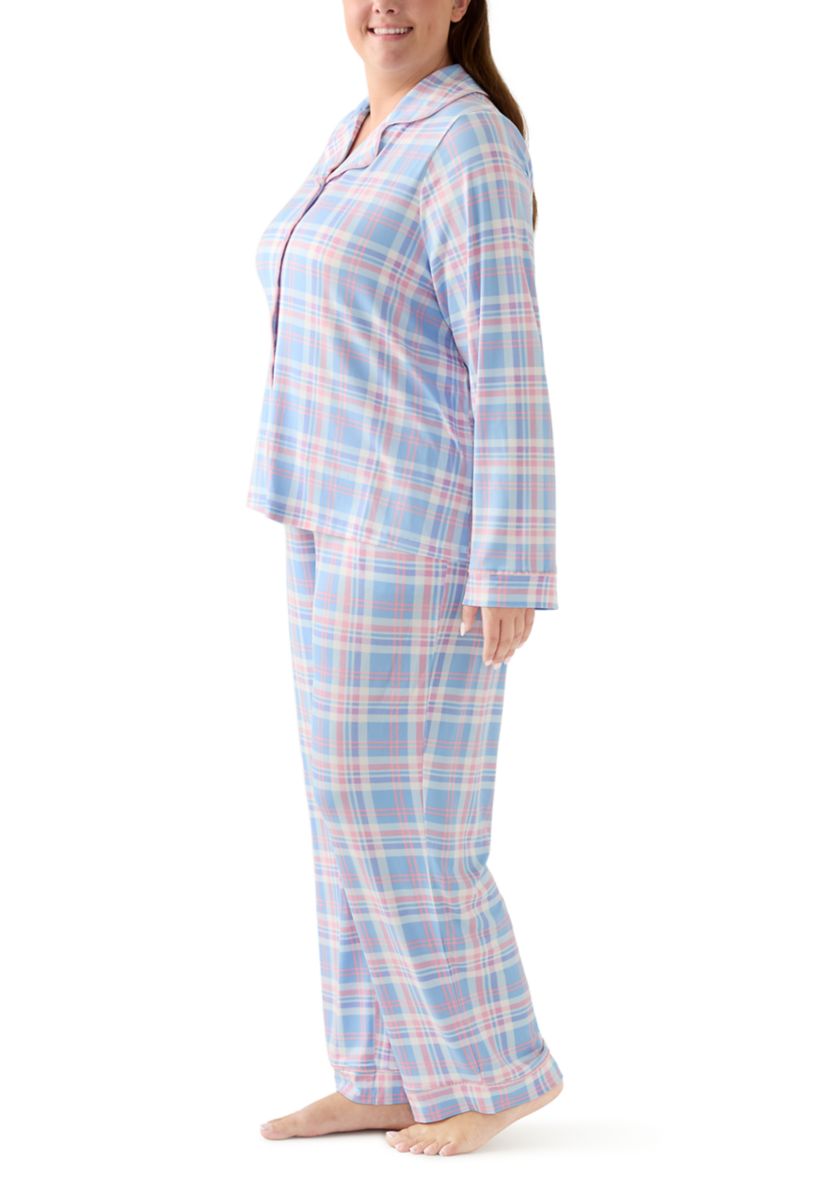 Plus Size Long Sleeve Pajama Set