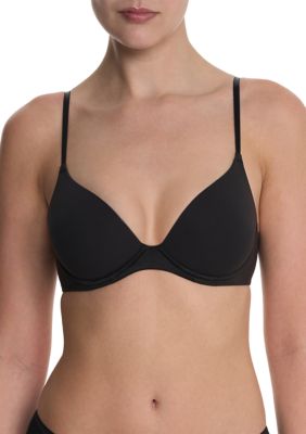 Natori Women's Soft Focus Comfort Convertible Demi T-Shirt Bra, Black, 34 D