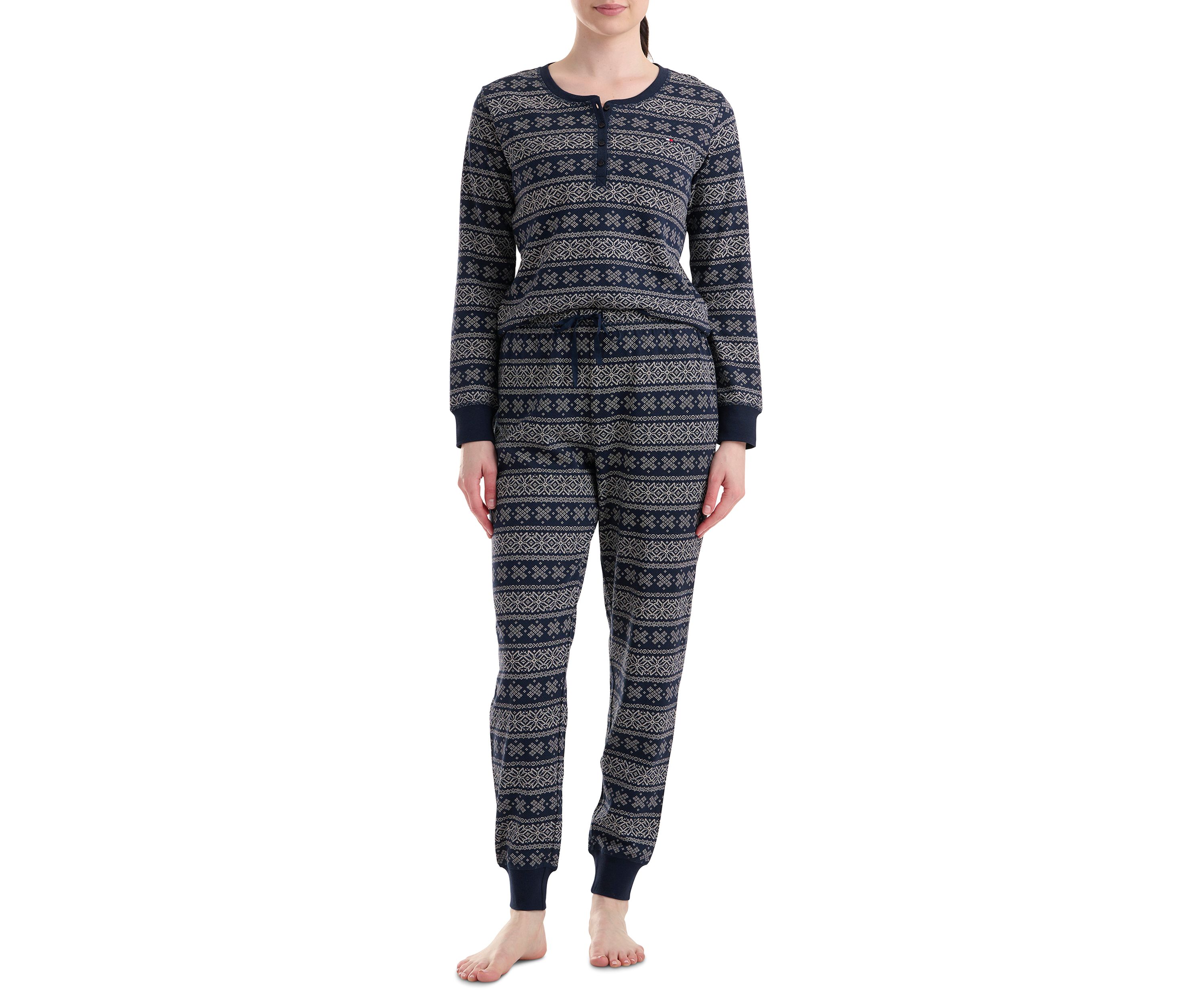 Thermal Henley Pajama Set 