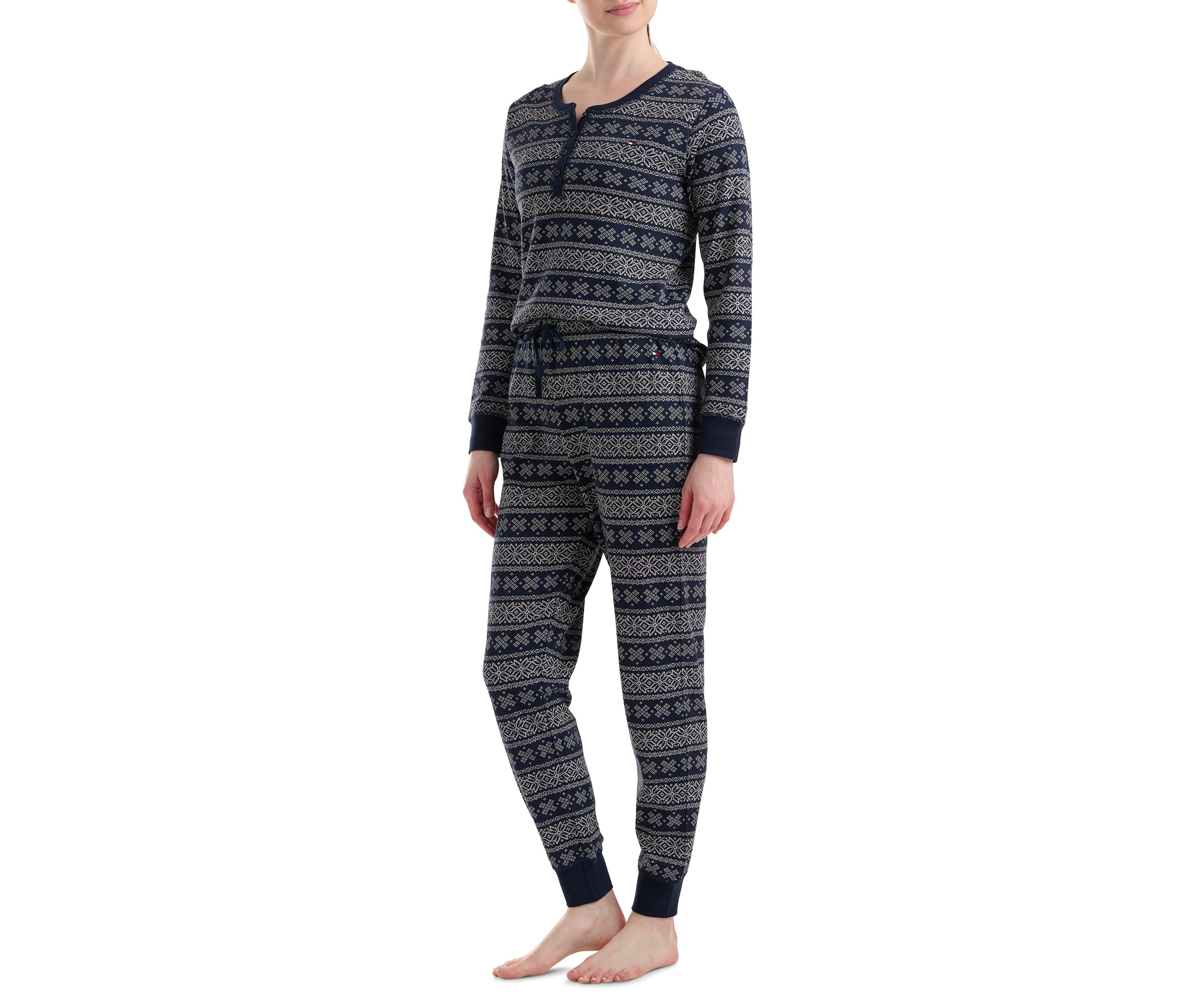 Thermal Henley Pajama Set 
