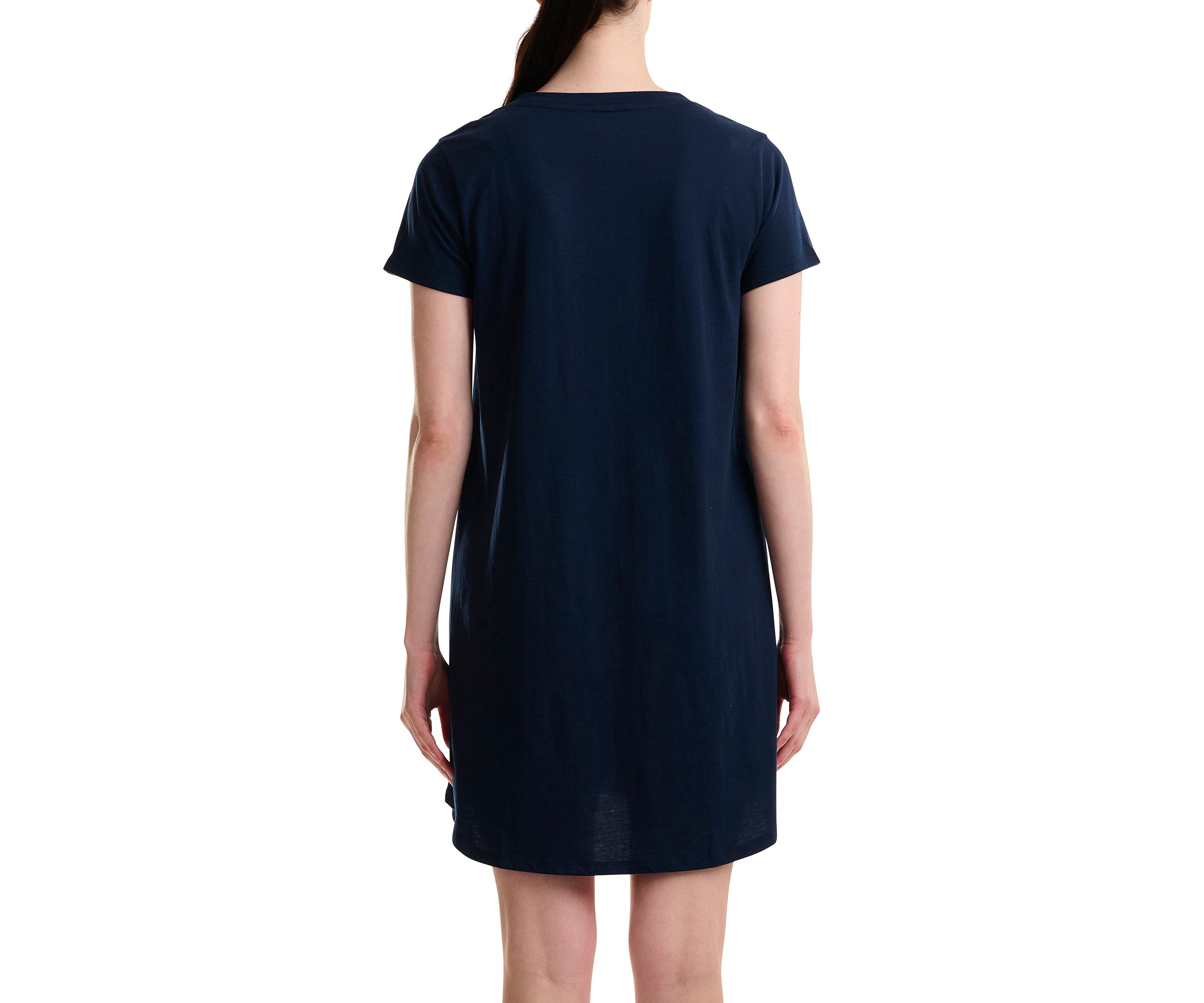Womens Short Sleeve V-Neck Nightgown