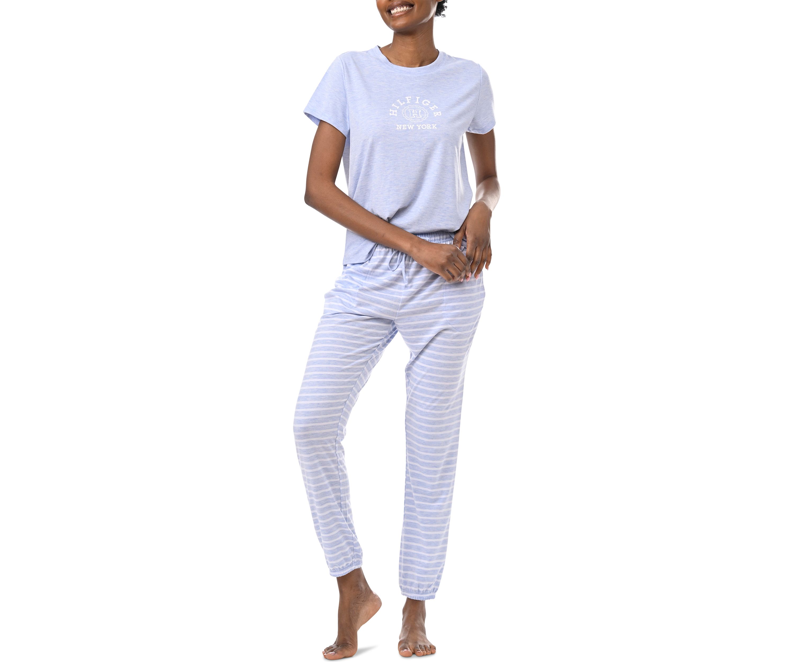 Short Sleeve T-Shirt and Jogger Pants Pajama Set