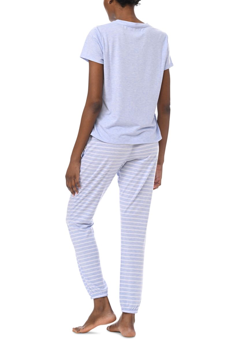 Short Sleeve T-Shirt and Jogger Pants Pajama Set