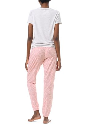 Short Sleeve T-Shirt and Jogger Pants Pajama Set