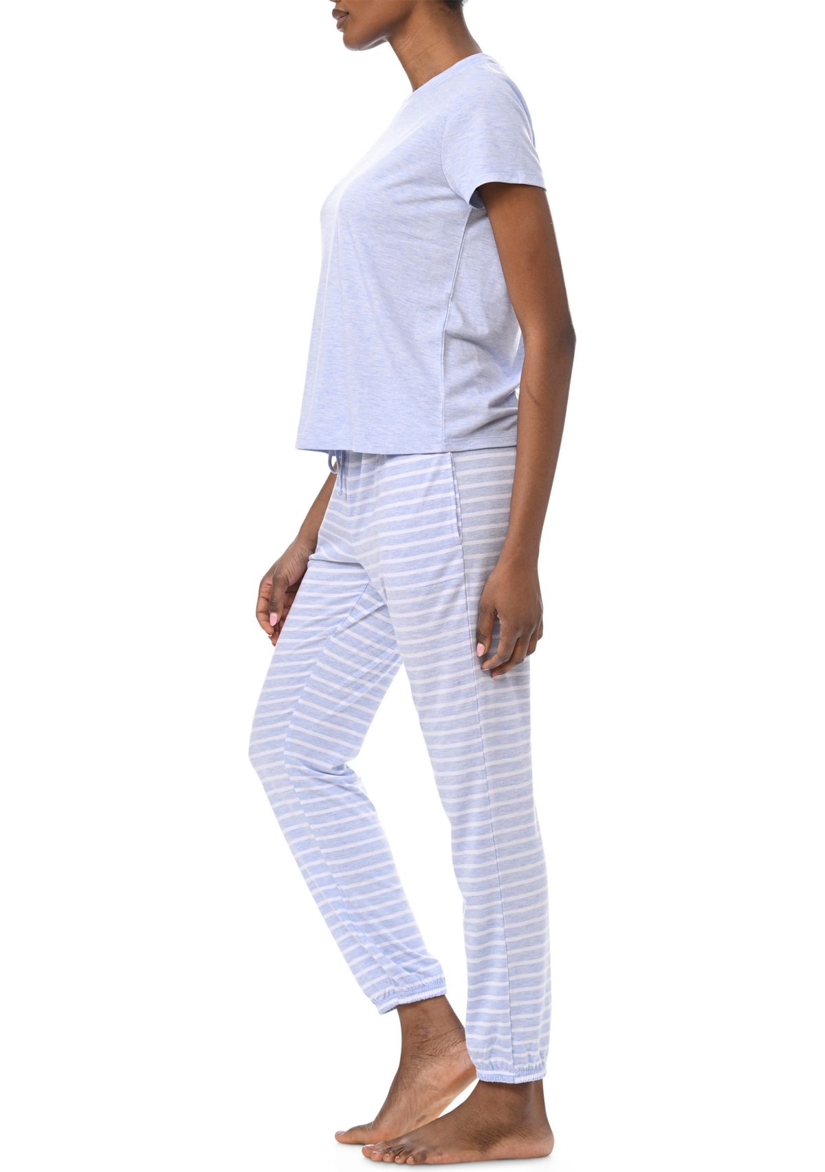 Short Sleeve T-Shirt and Jogger Pants Pajama Set