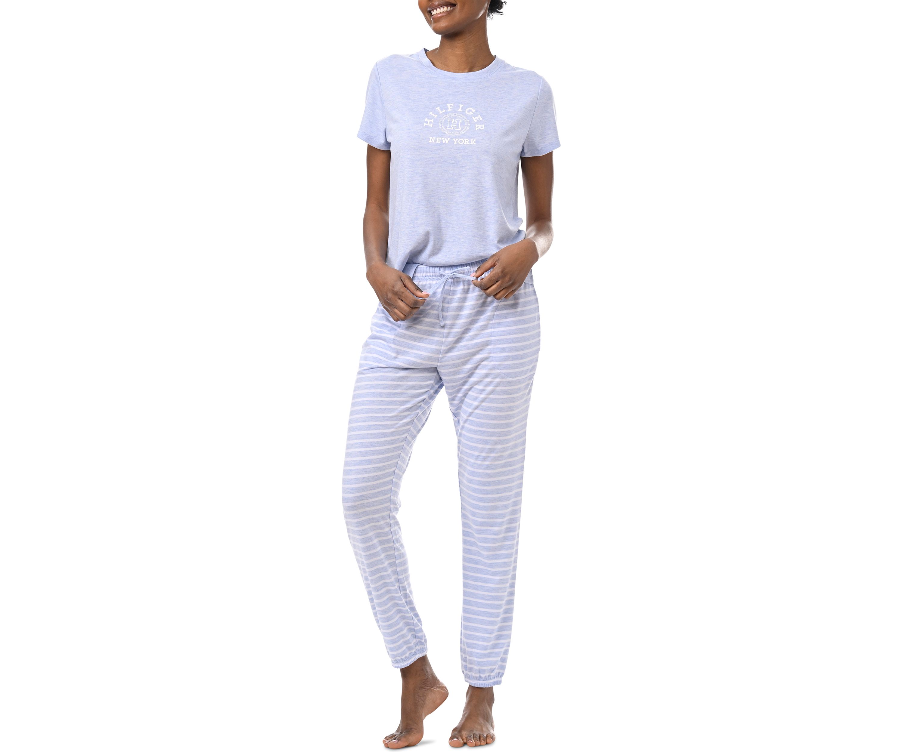 Short Sleeve T-Shirt and Jogger Pants Pajama Set