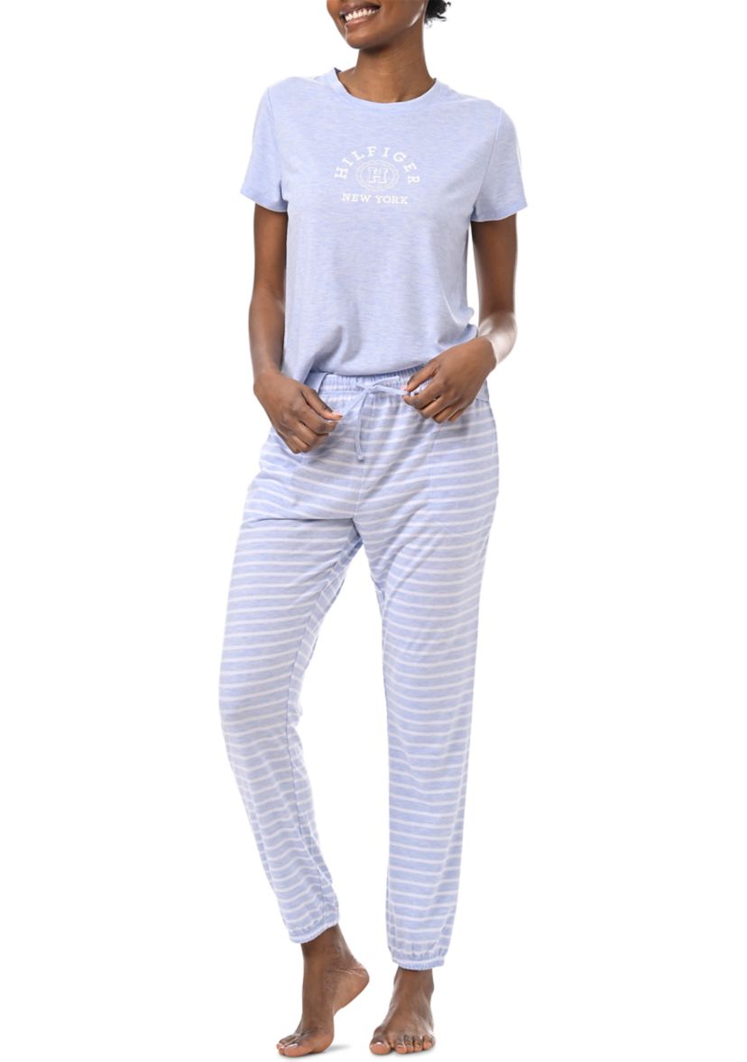 Short Sleeve T-Shirt and Jogger Pants Pajama Set