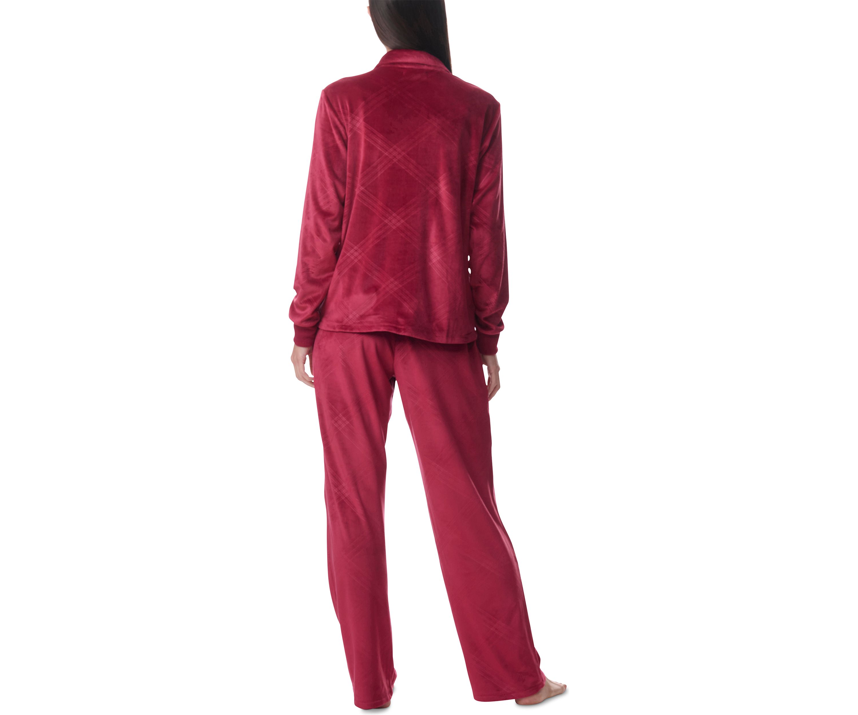 Long Sleeve Cardigan & Long Wide Pants Pajama Set