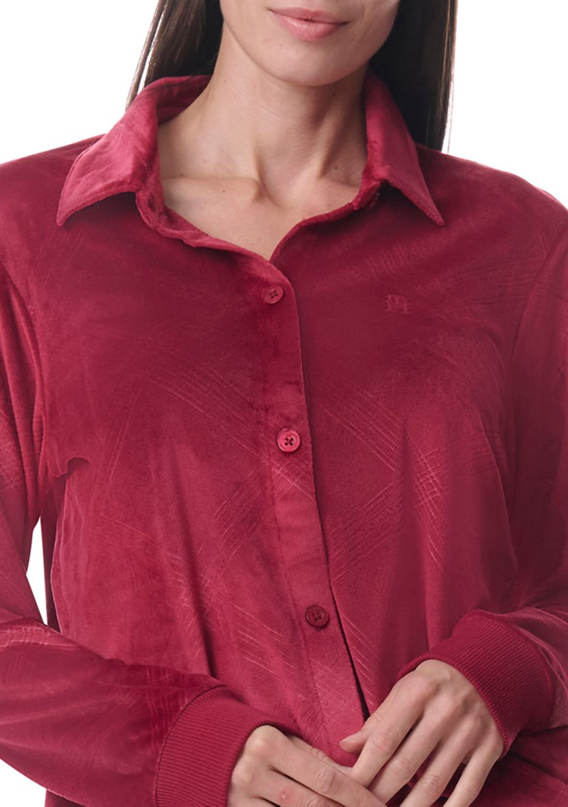Long Sleeve Cardigan & Long Wide Pants Pajama Set