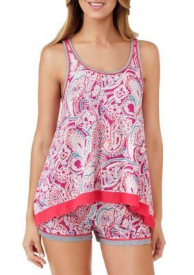 Layla® Sleep Tank and Boxer Pajama Set