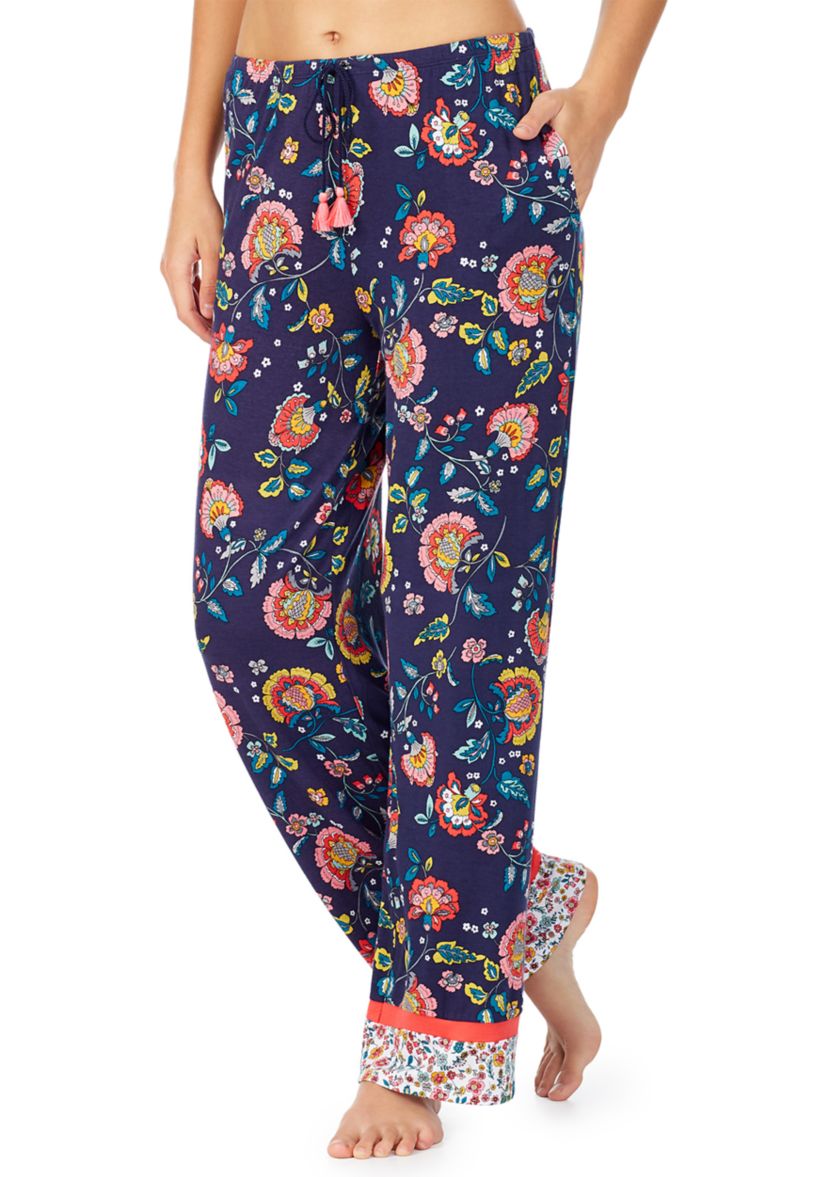 Printed Knit Pajama Pants