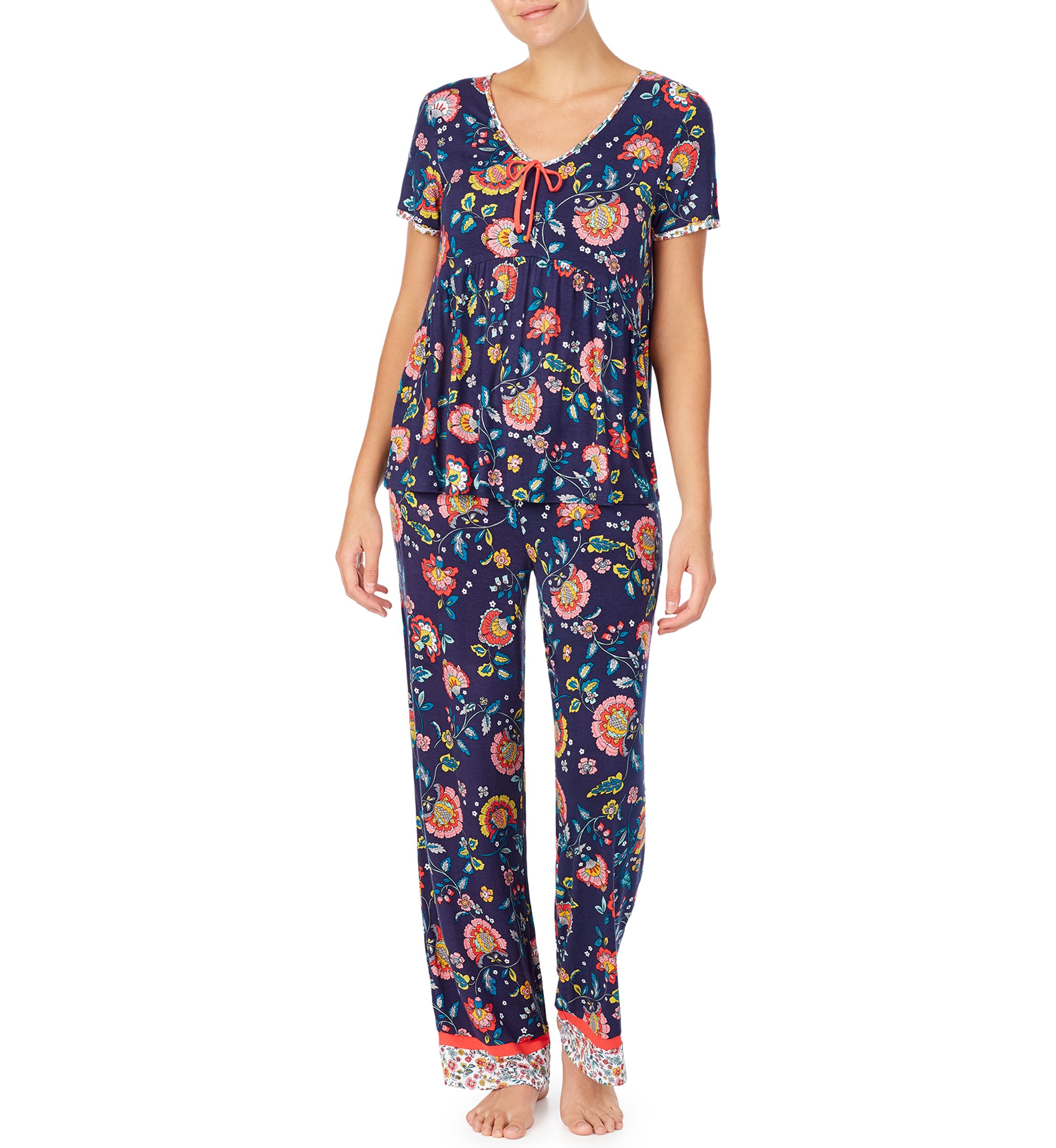 Printed Knit Pajama Pants