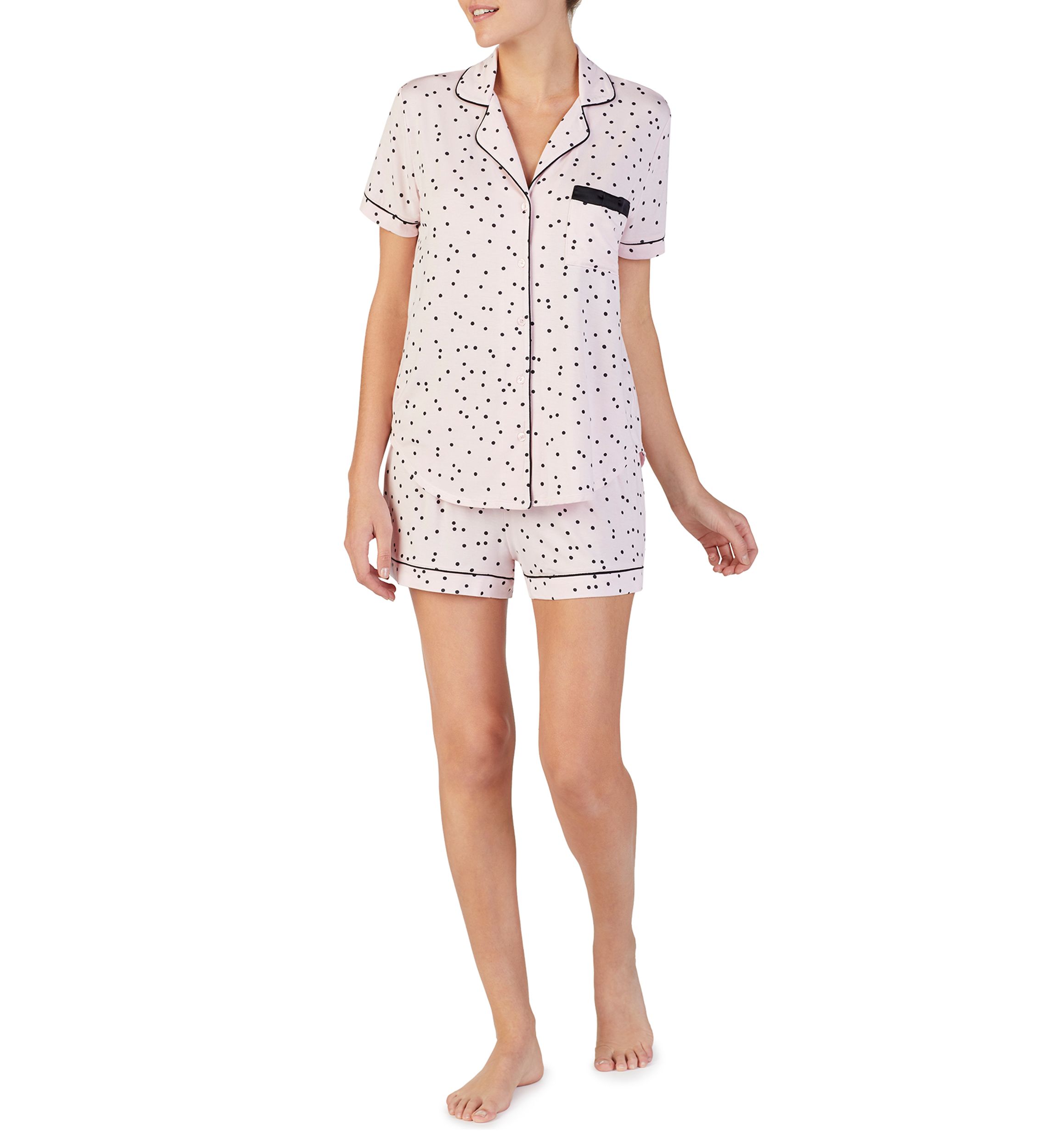 2-Piece Short Sleeve Modal Shortie Pajama Set