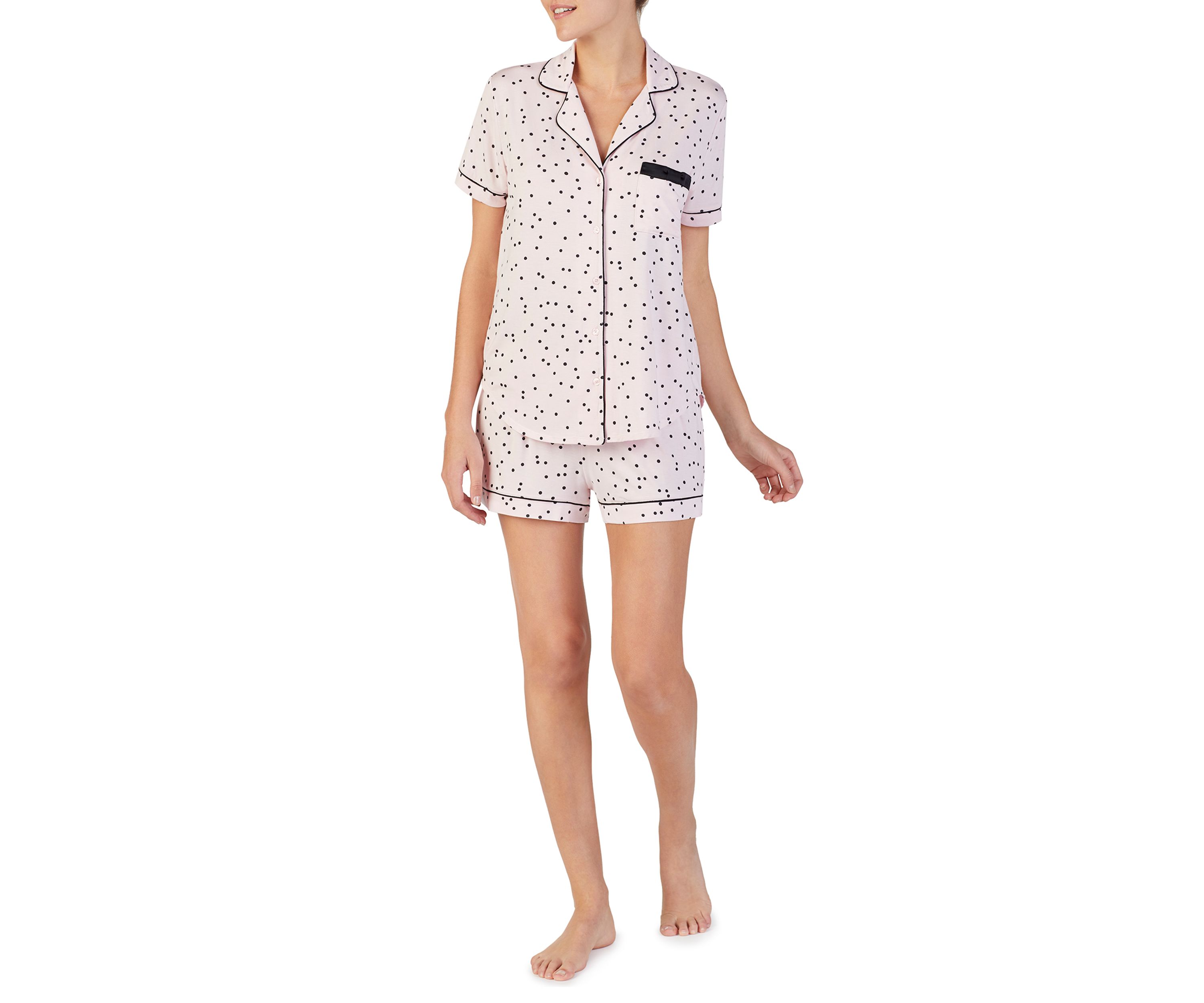 2-Piece Short Sleeve Modal Shortie Pajama Set