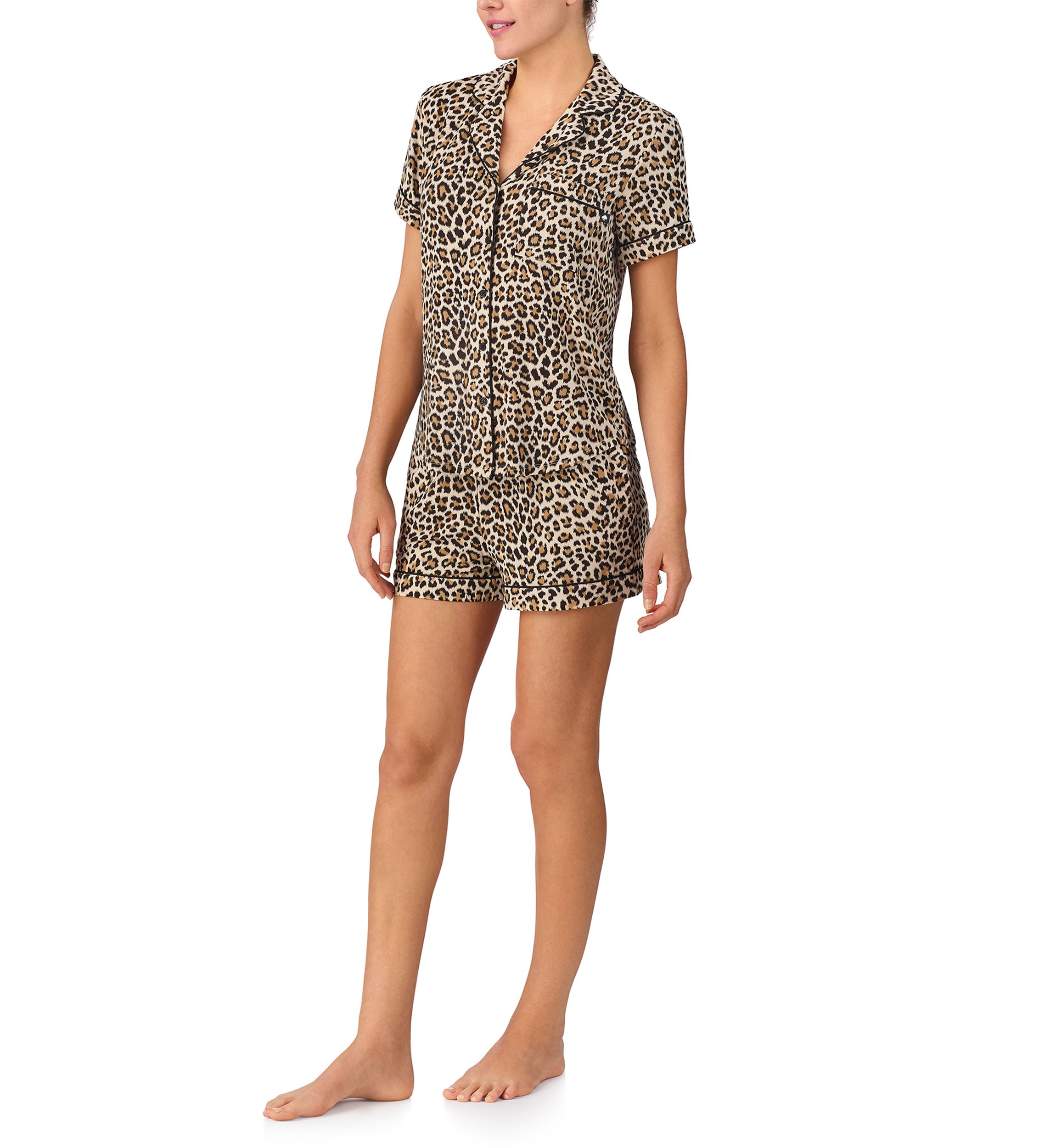 Printed Boxer Pajamas Set