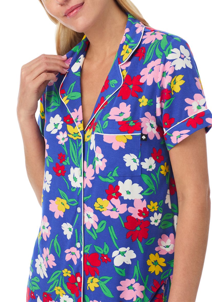 Printed Boxer Notch Pajama Set