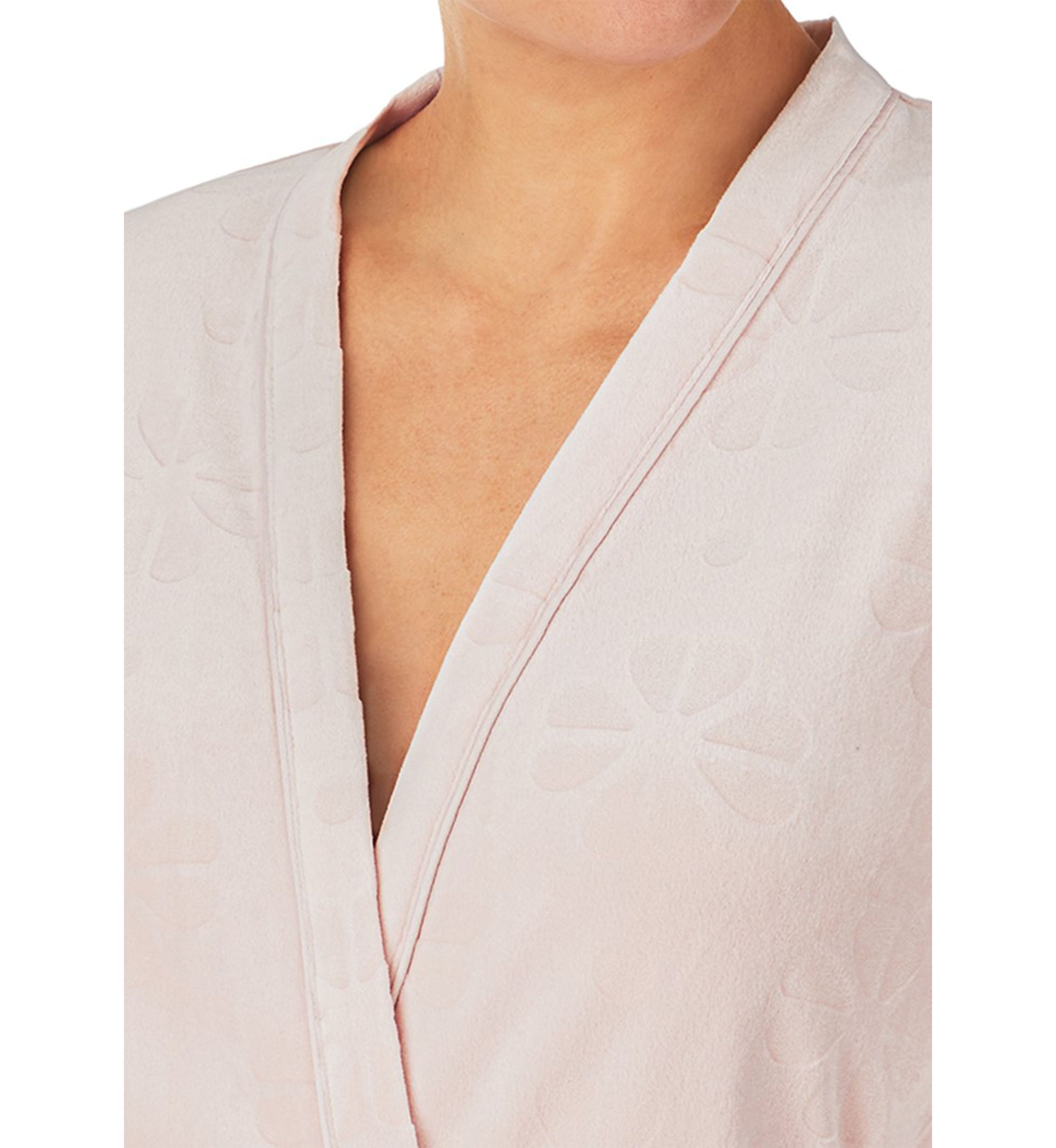 Embossed Wrap Front Robe