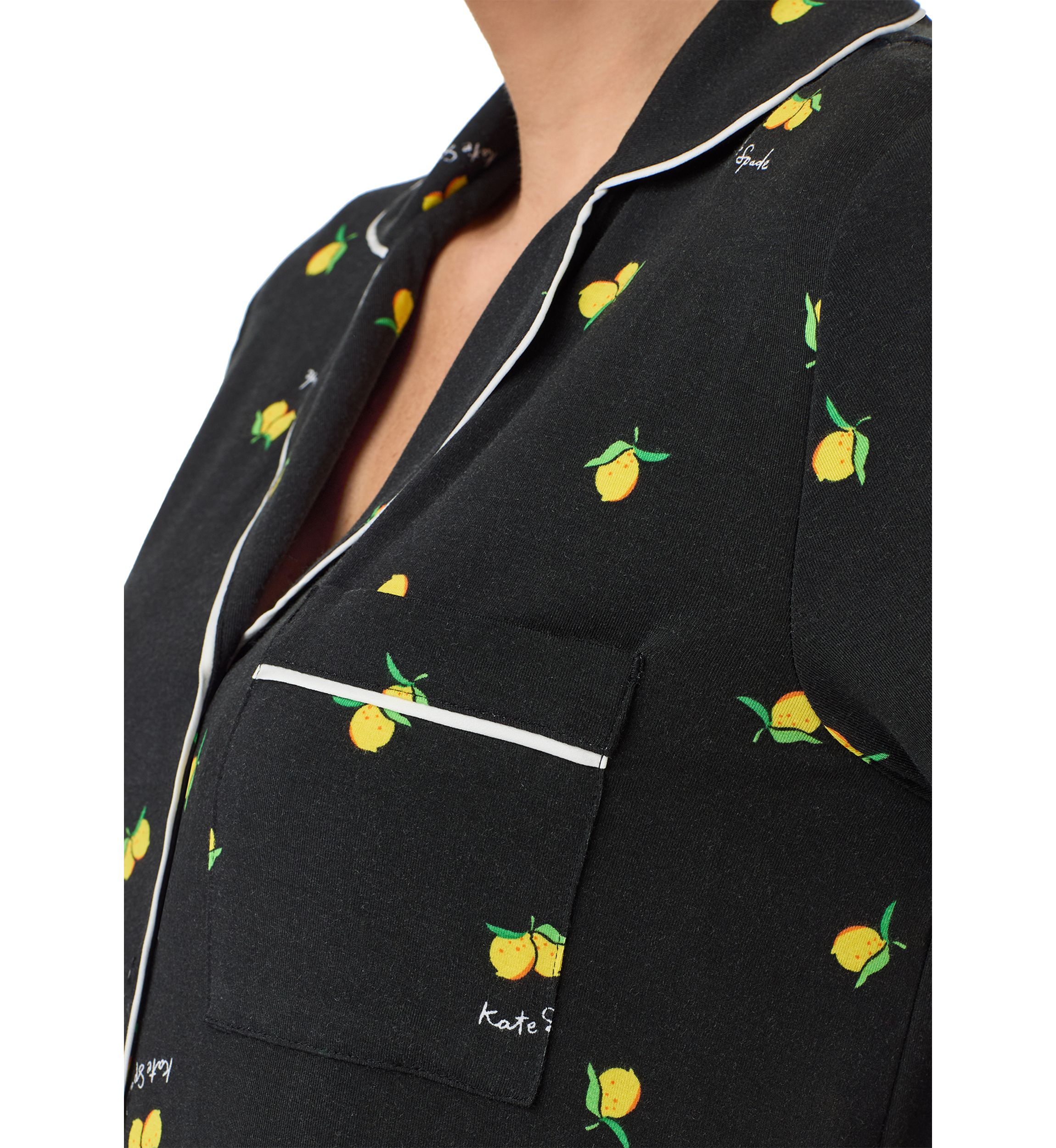 Short Sleeve Cropped Pajama Set 