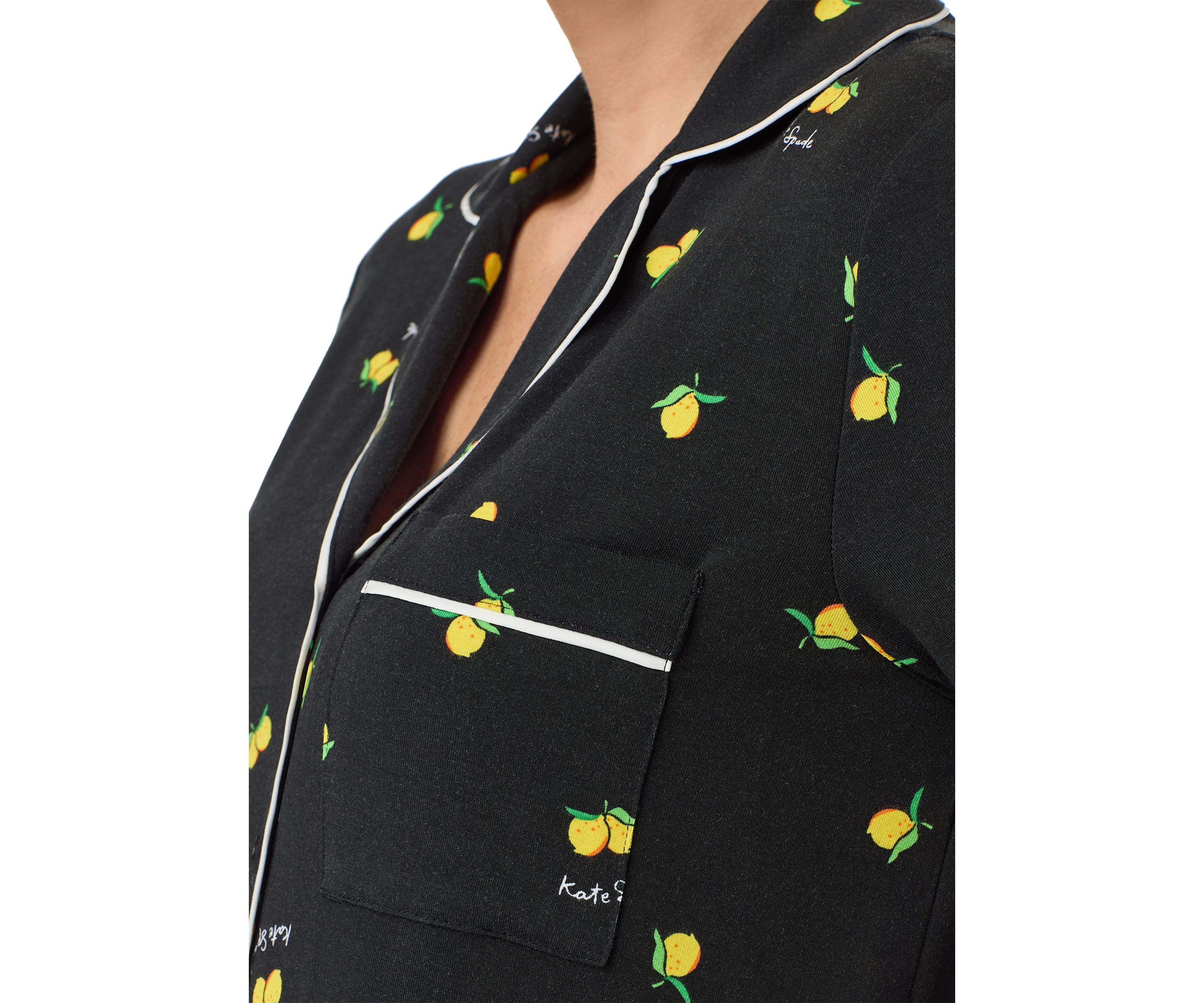 Short Sleeve Cropped Pajama Set 