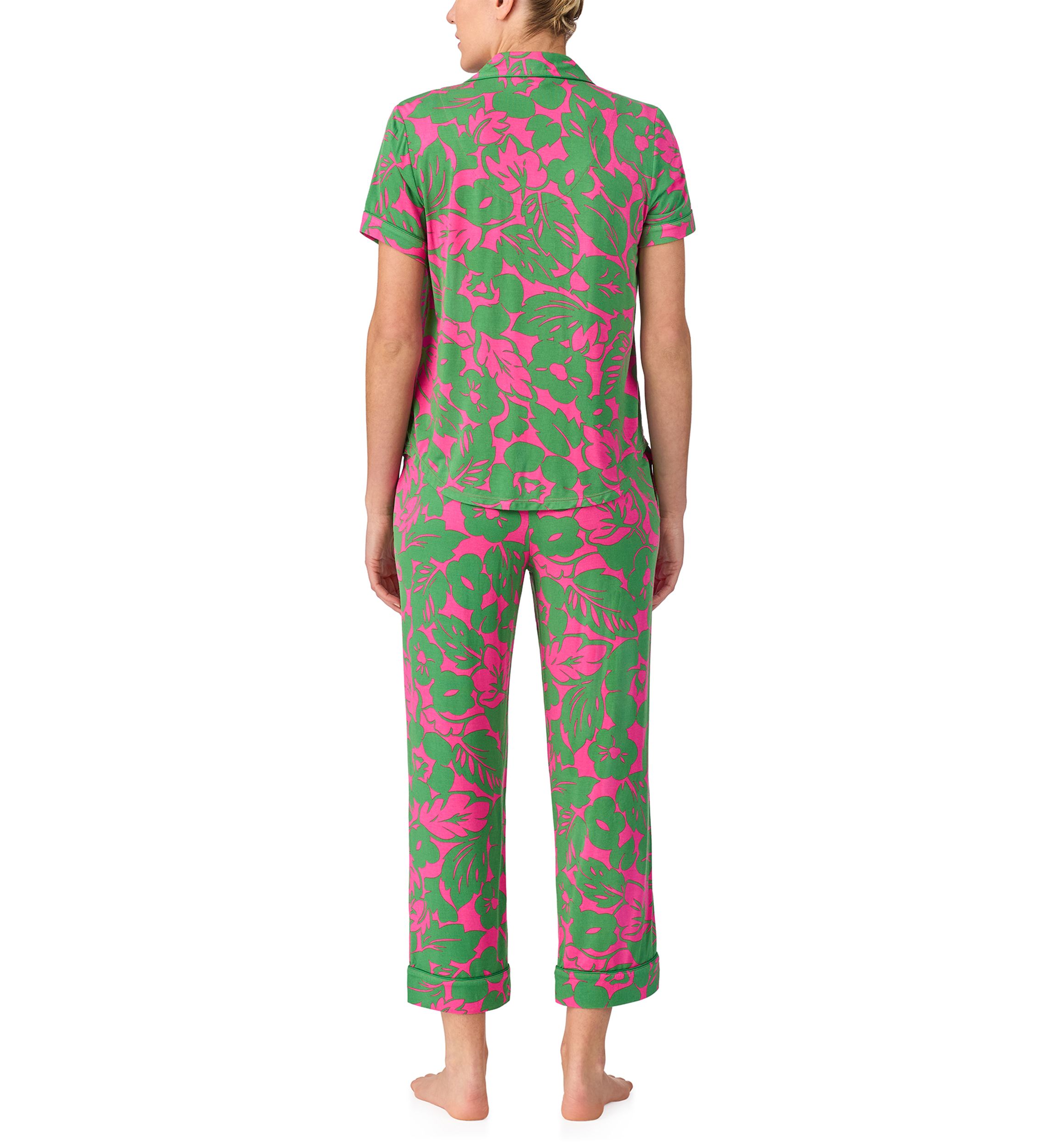 Cropped Printed Pajama Set