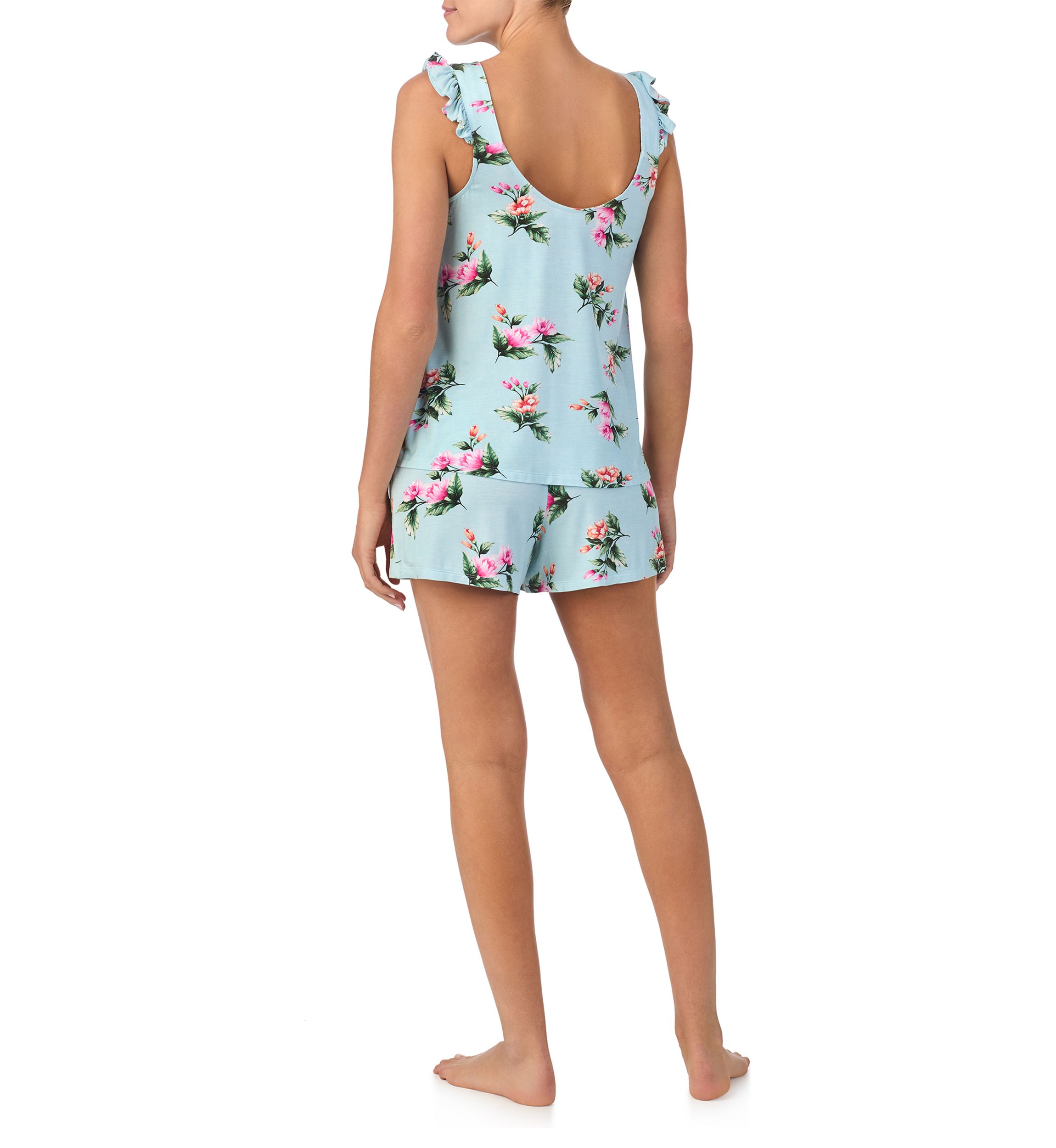 Womens Sleeveless Boxer Pajama Set