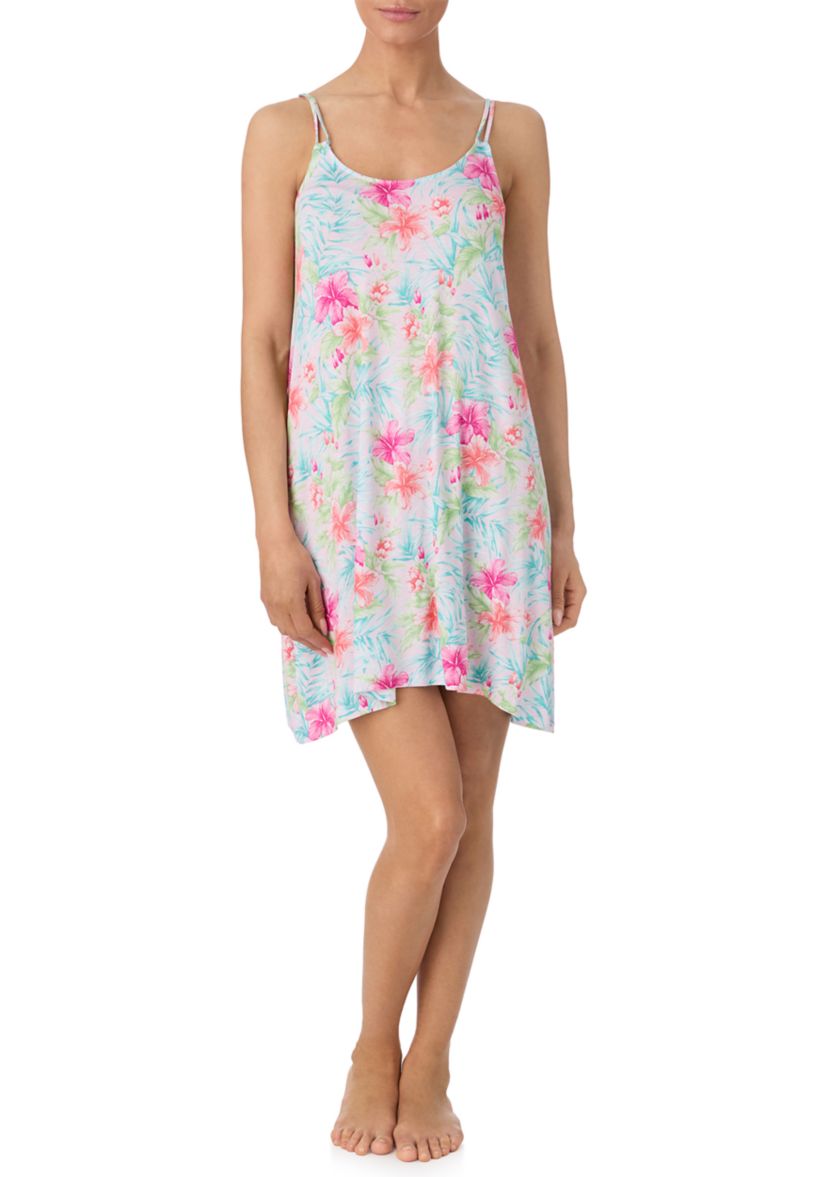 Strappy Scoop Neck Sleeveless Sleep Dress