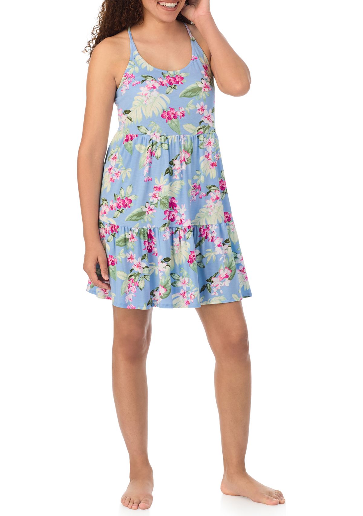 Womens Printed Sleep Dress