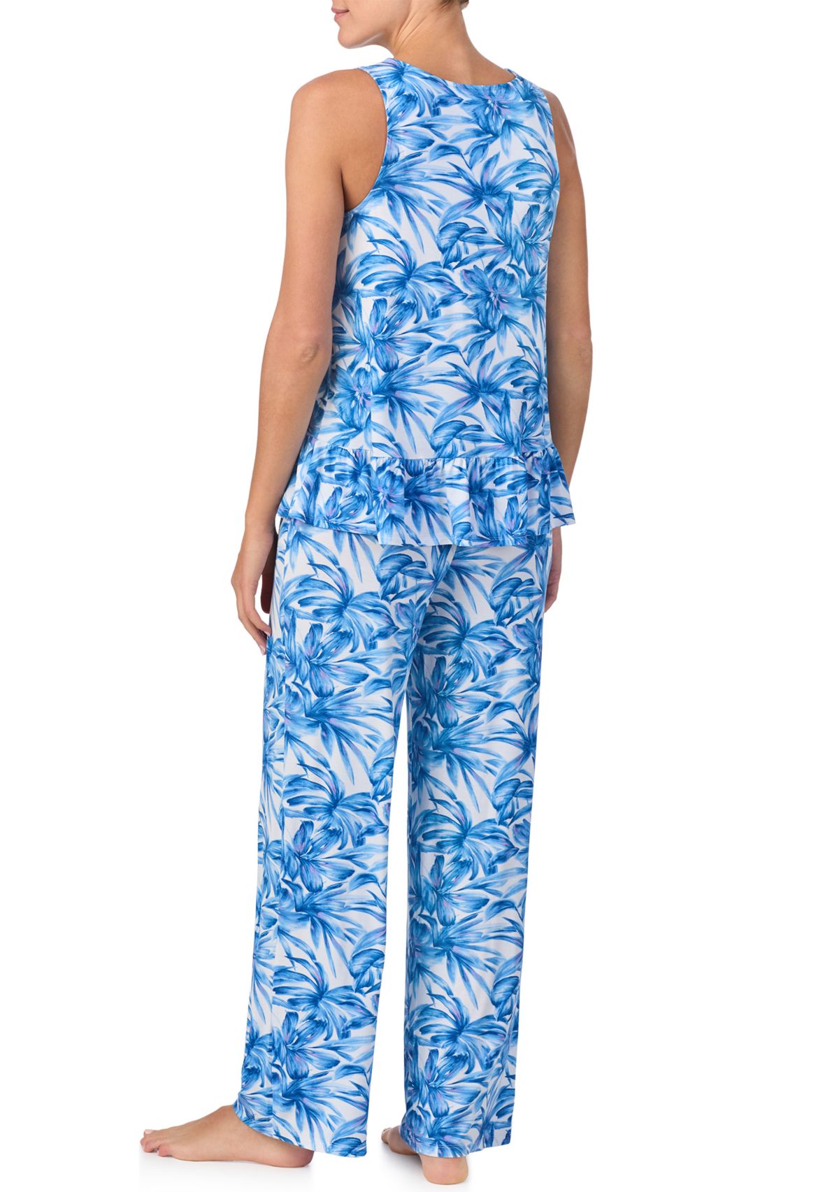 Womens V-Neck Long Pajama Set