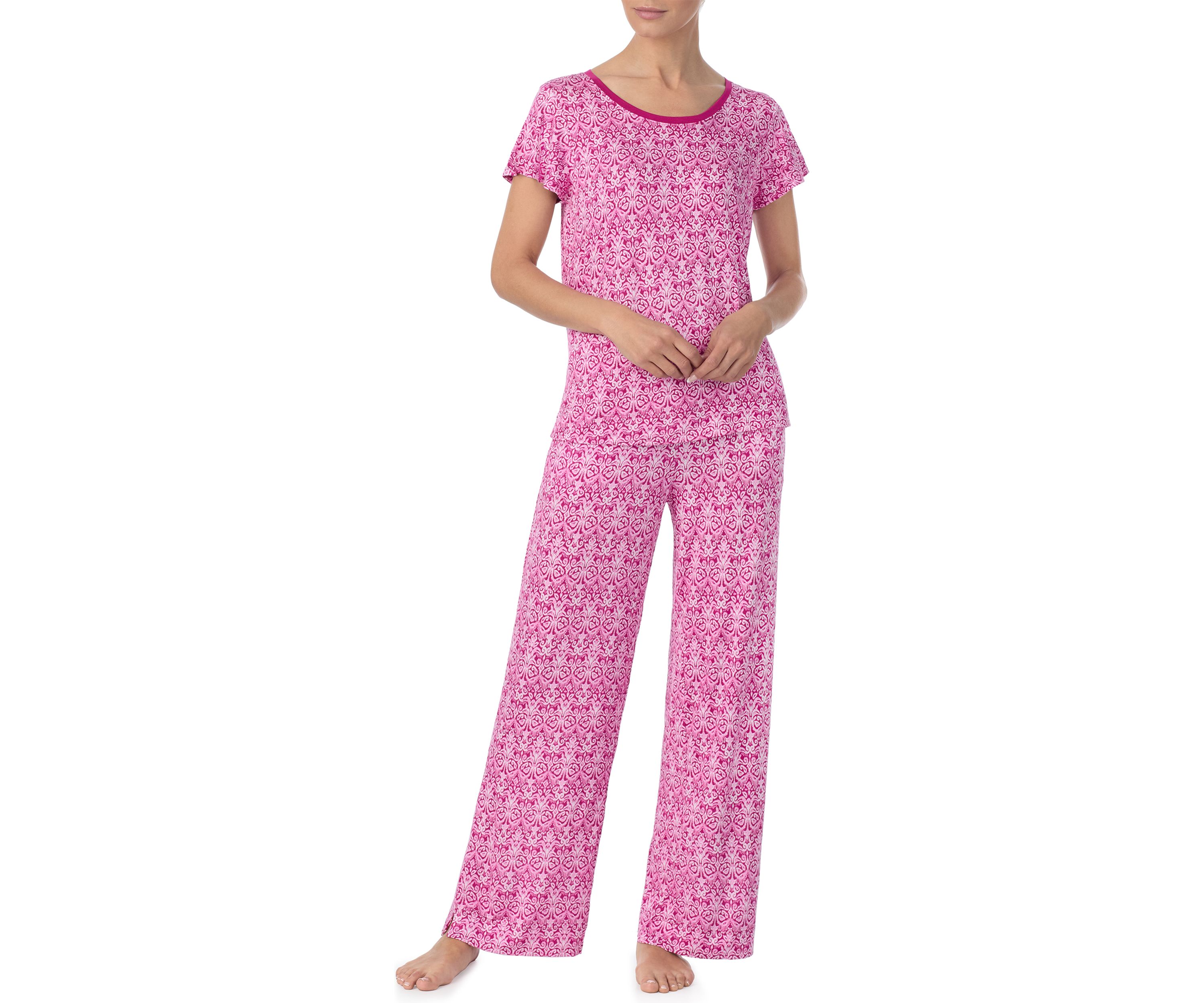 Short Sleeve Printed Pajama Set