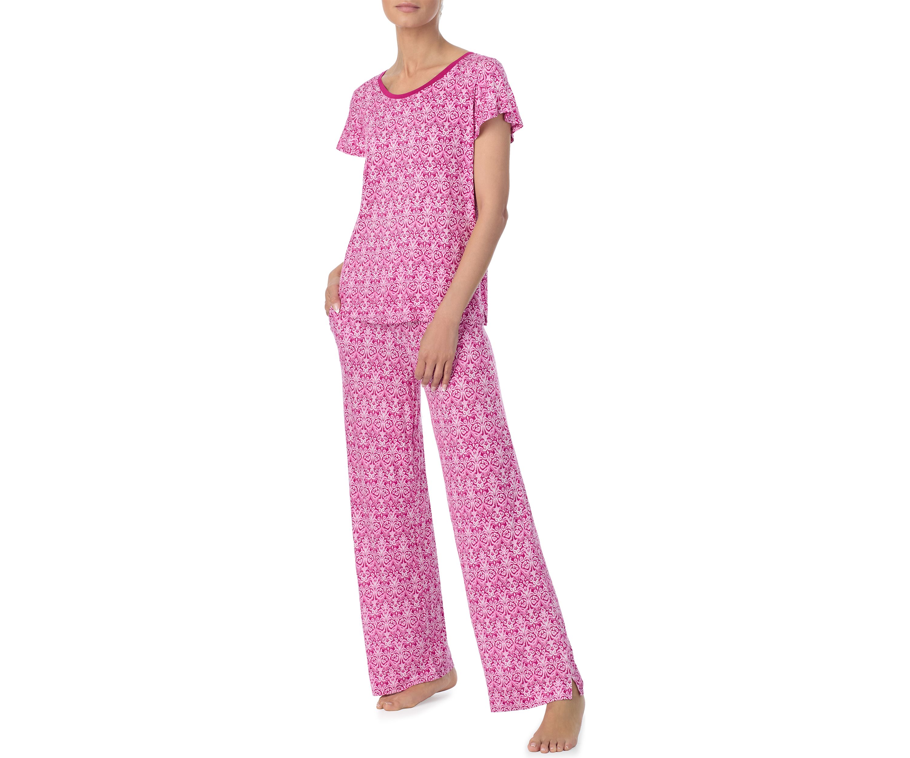 Short Sleeve Printed Pajama Set
