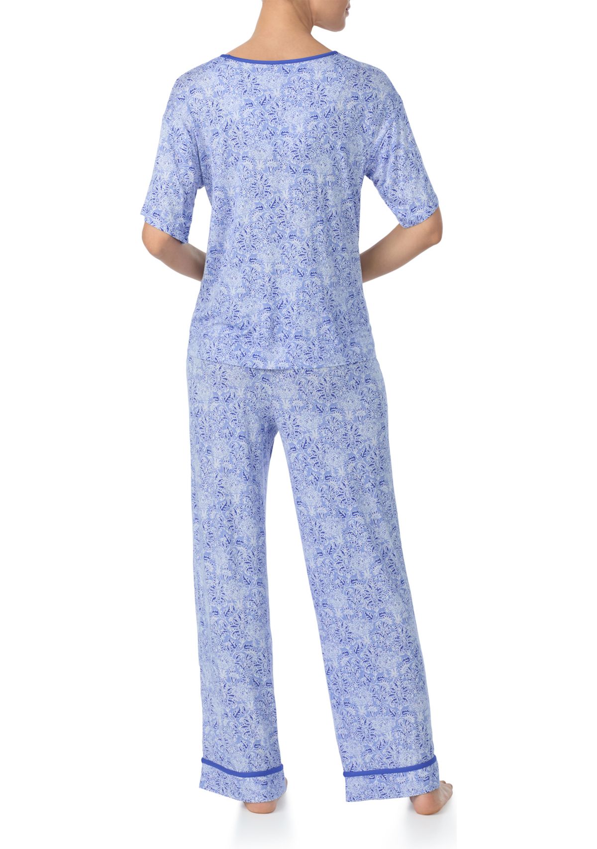 Short Sleeve Printed Pajama Set