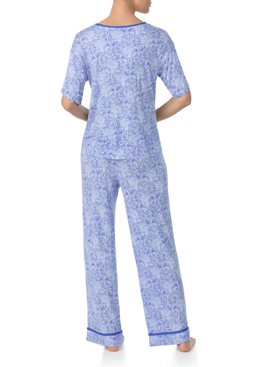 Short Sleeve Printed Pajama Set
